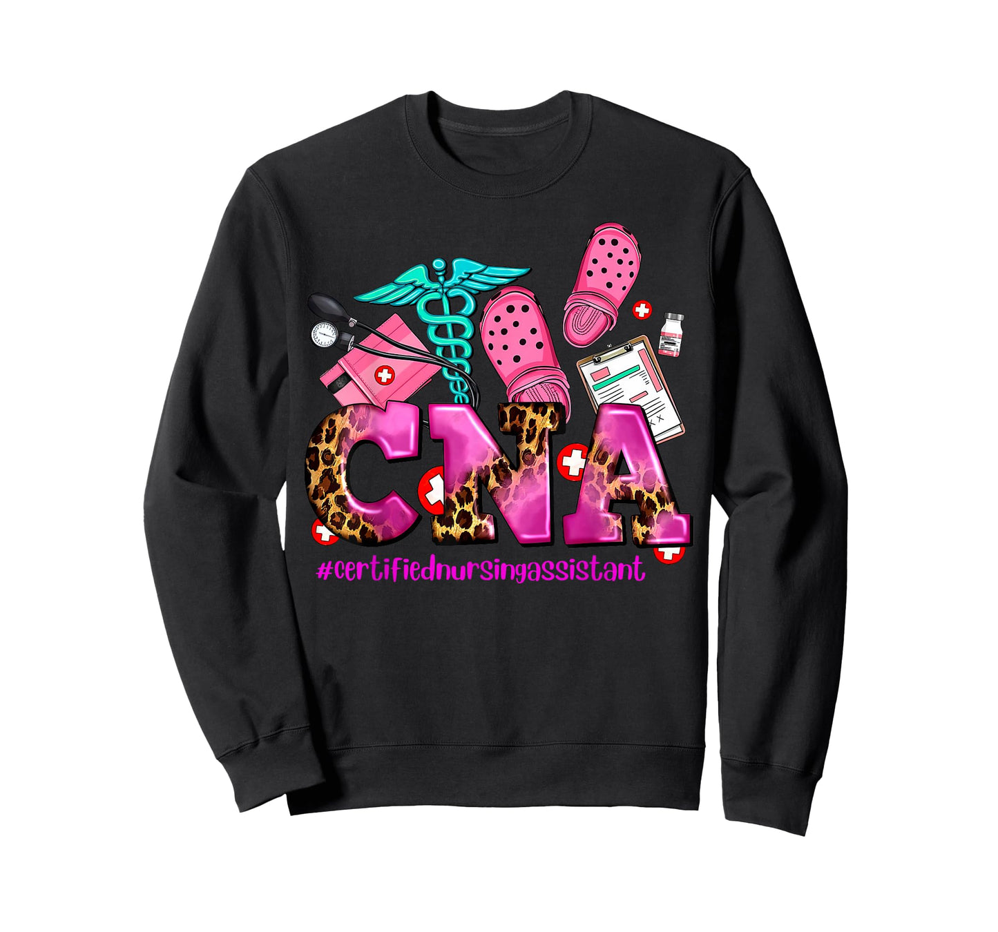 CNA Certified Nursing Assistant Leopard Registered Nurse T-Shirt