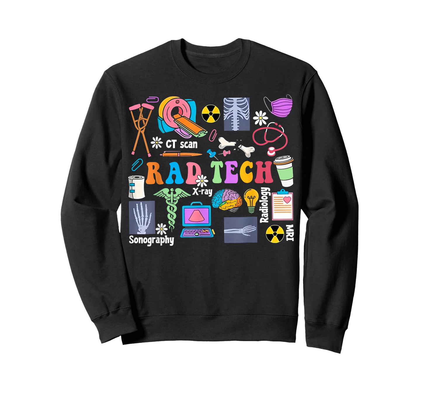 Cute Rad Tech Retro Groovy Radiology Technician X-Ray Tech T-Shirt