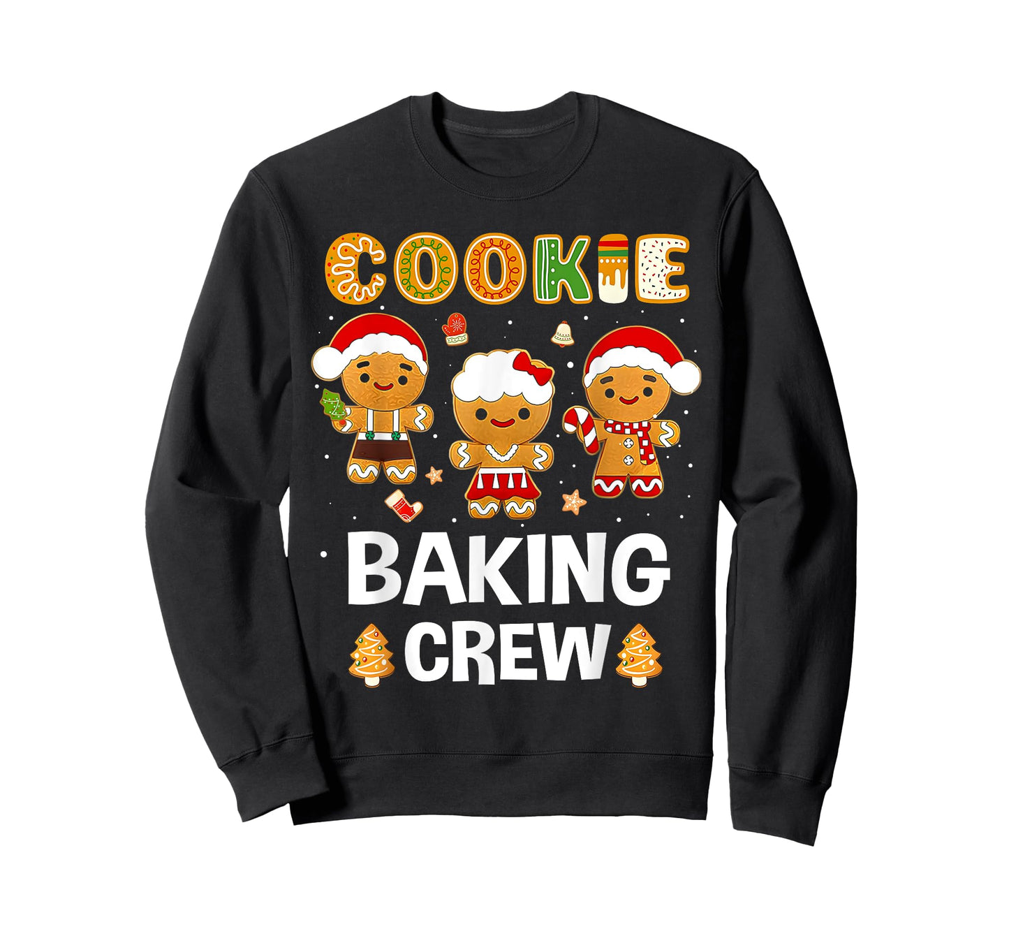 Cookie Baking Crew Christmas Santa Family Gingerbread Team T-Shirt