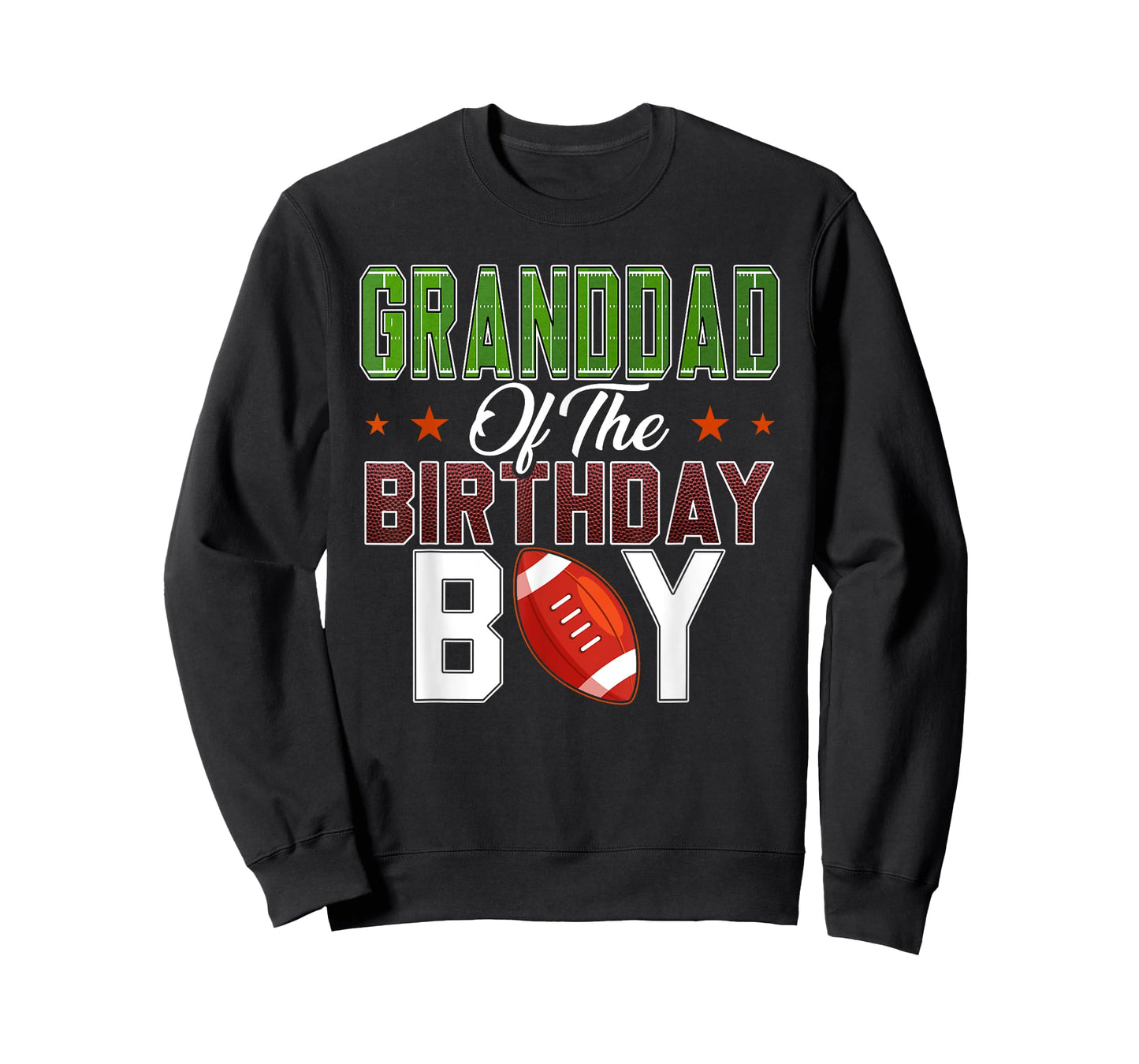 Granddad of The Birthday Boy Football Party Family Matching T-Shirt