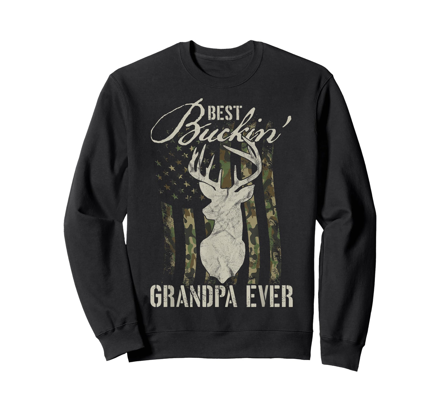 Best Buckin' Grandpa Ever Hunter Camouflage Camo Fathers Day T-Shirt
