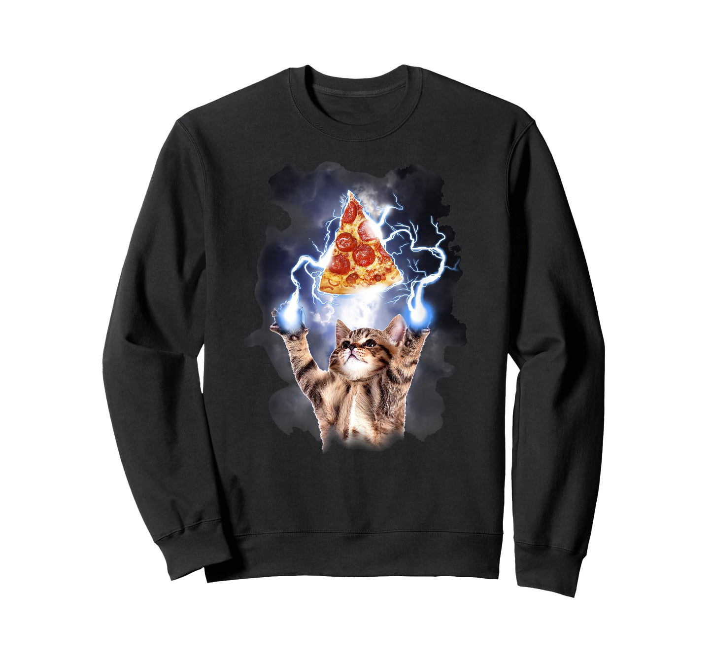 Lightning Pizza Cat T-Shirt