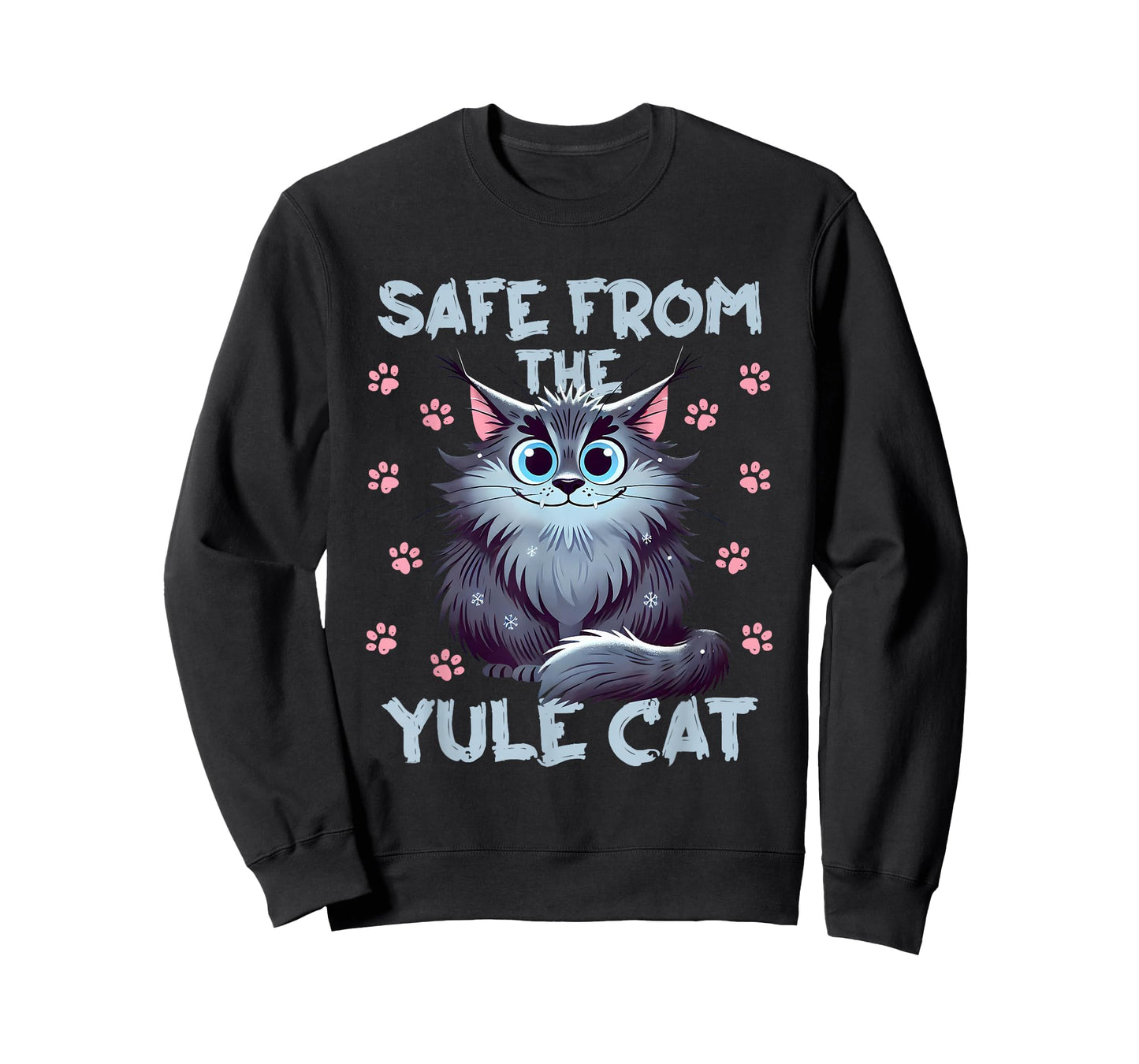 Safe from The Yule Cat Jolakotturinn Icelanic Folklore T-Shirt