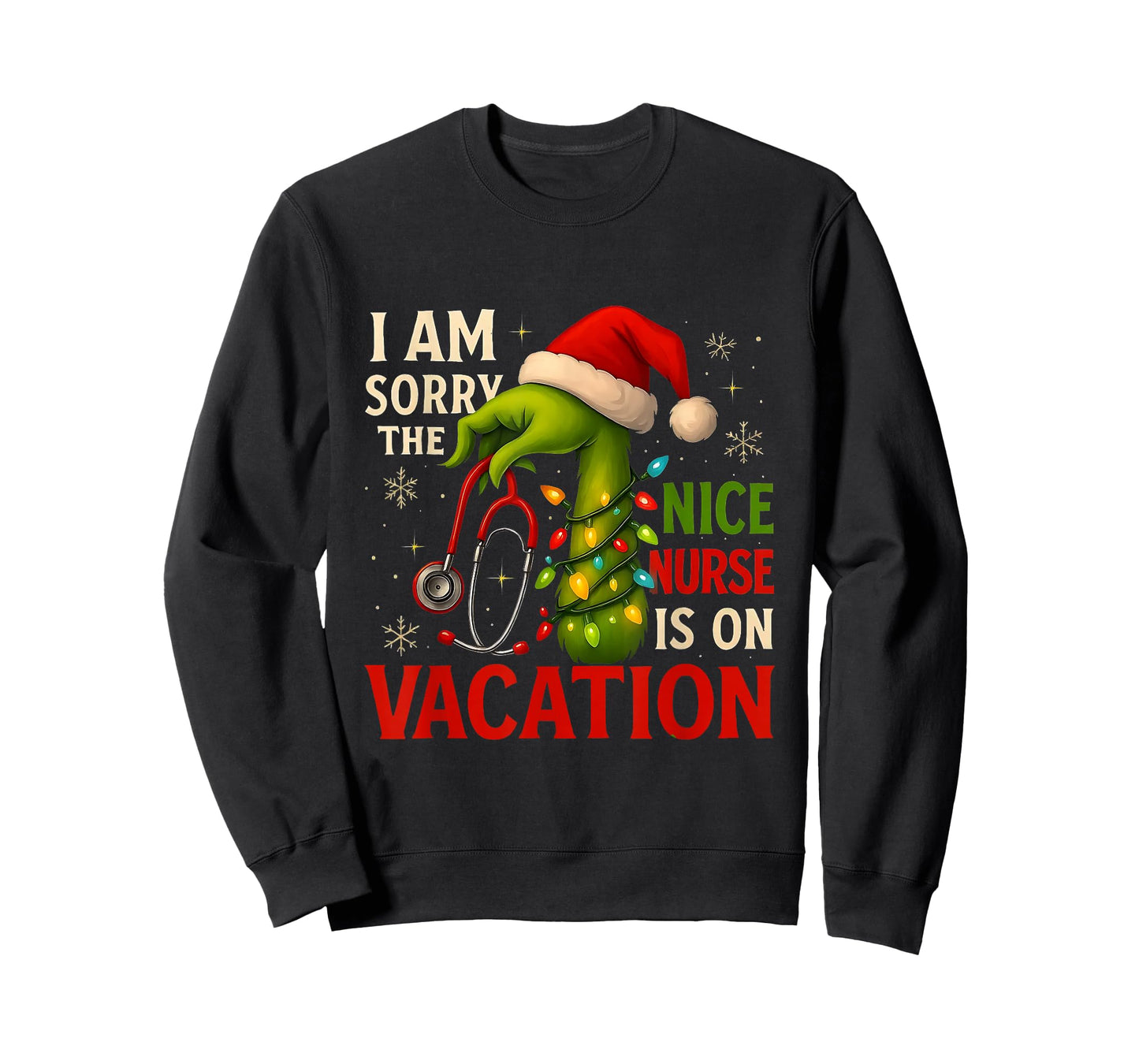 Christmas I Am Sorry The Niche Nurse Santa Hat Medical Funny T-Shirt