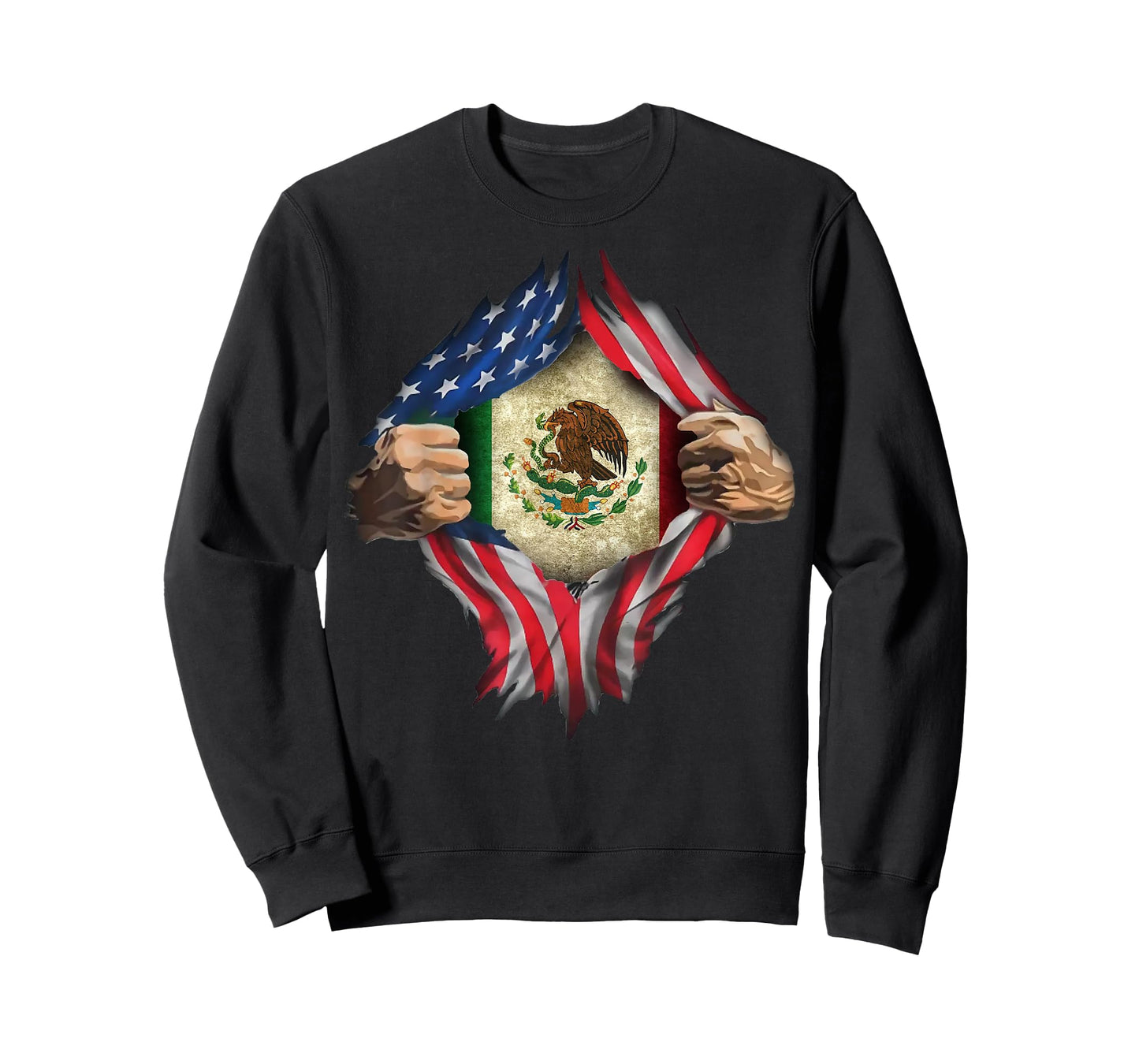 MEXICAN AMERICAN SUPER HERO FLAG T SHIRT T-Shirt
