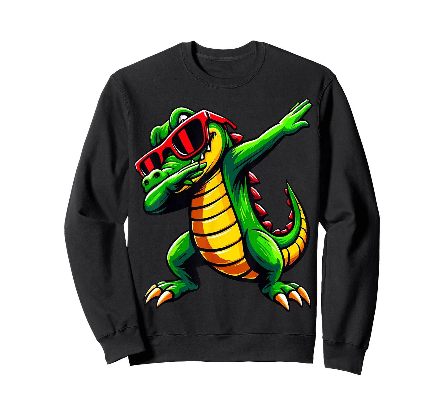 Dabbing Crocodile with Sunglasses Alligator T-Shirt