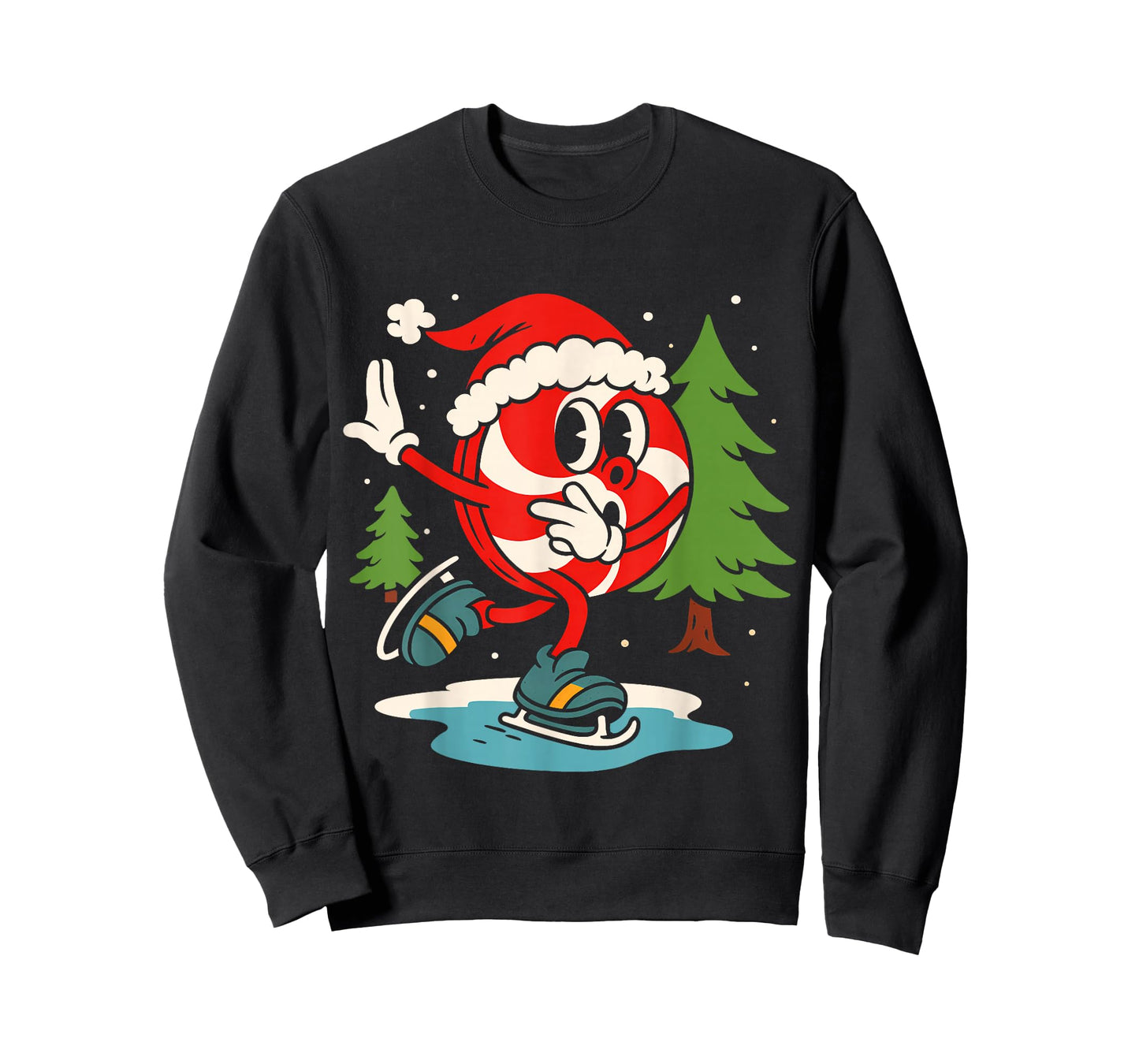 Christmas Peppermint Candy Cane Kids Boy Girl Funny Xmas Pjs T-Shirt