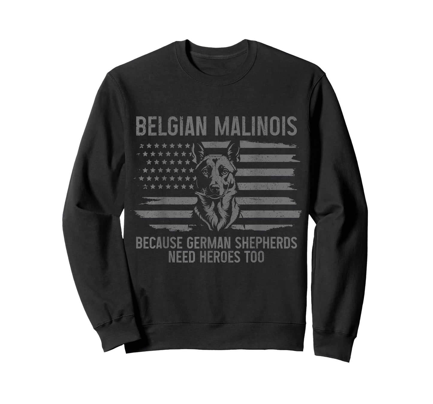 Belgian Malinois Dad Funny Dog Lover American Flag Patriotic T-Shirt