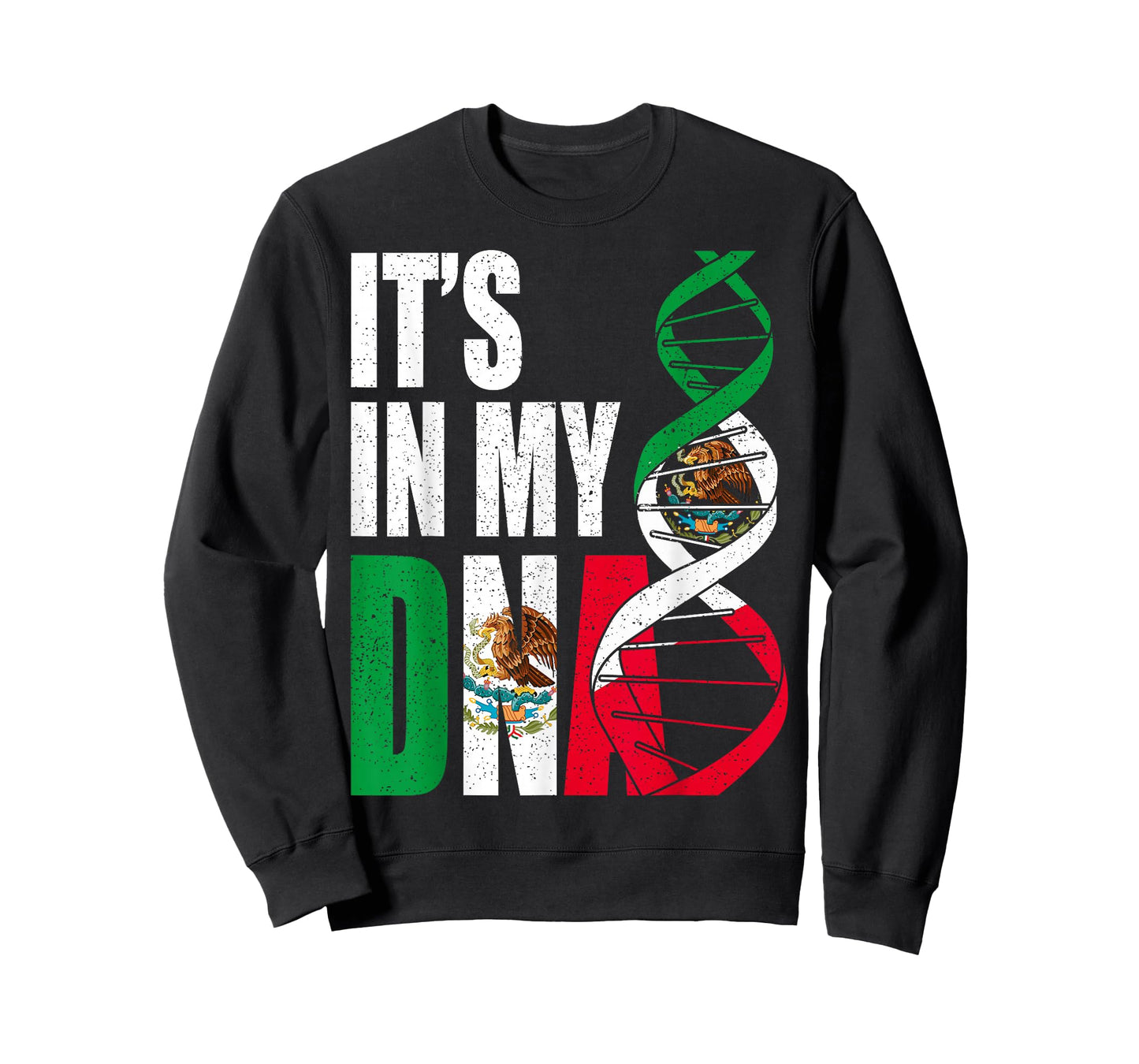 Mexico DNA Mexican Flag Proud Hispanic Men Women Kids Gift T-Shirt