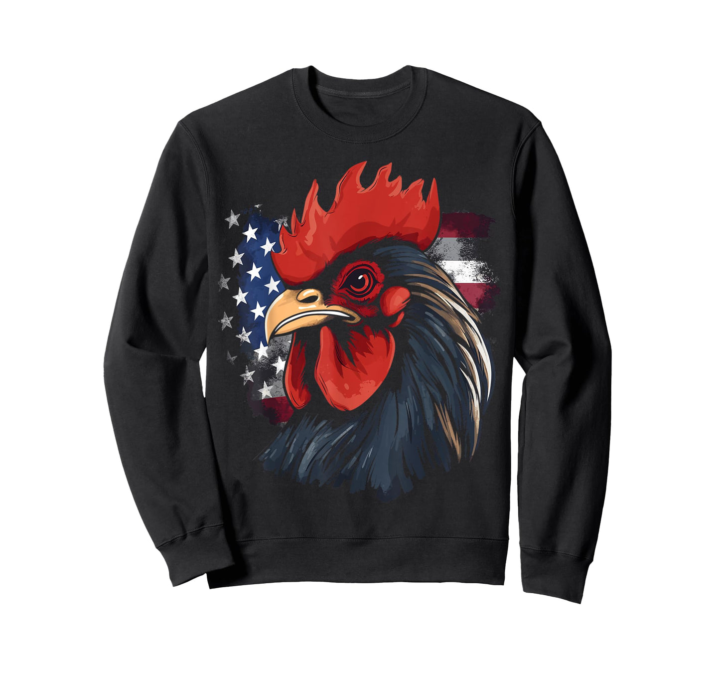 Chicken USA Flag design for Patriotic Farmer T-Shirt