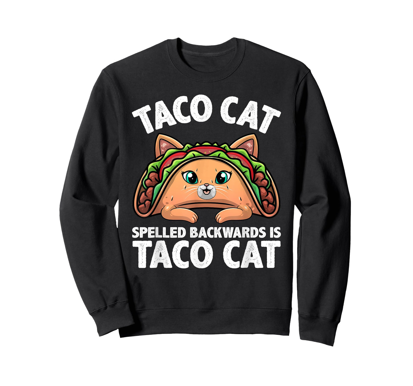 Cute Taco Cat Design For Men Women Kids Taco Mexican Food T-Shirt
