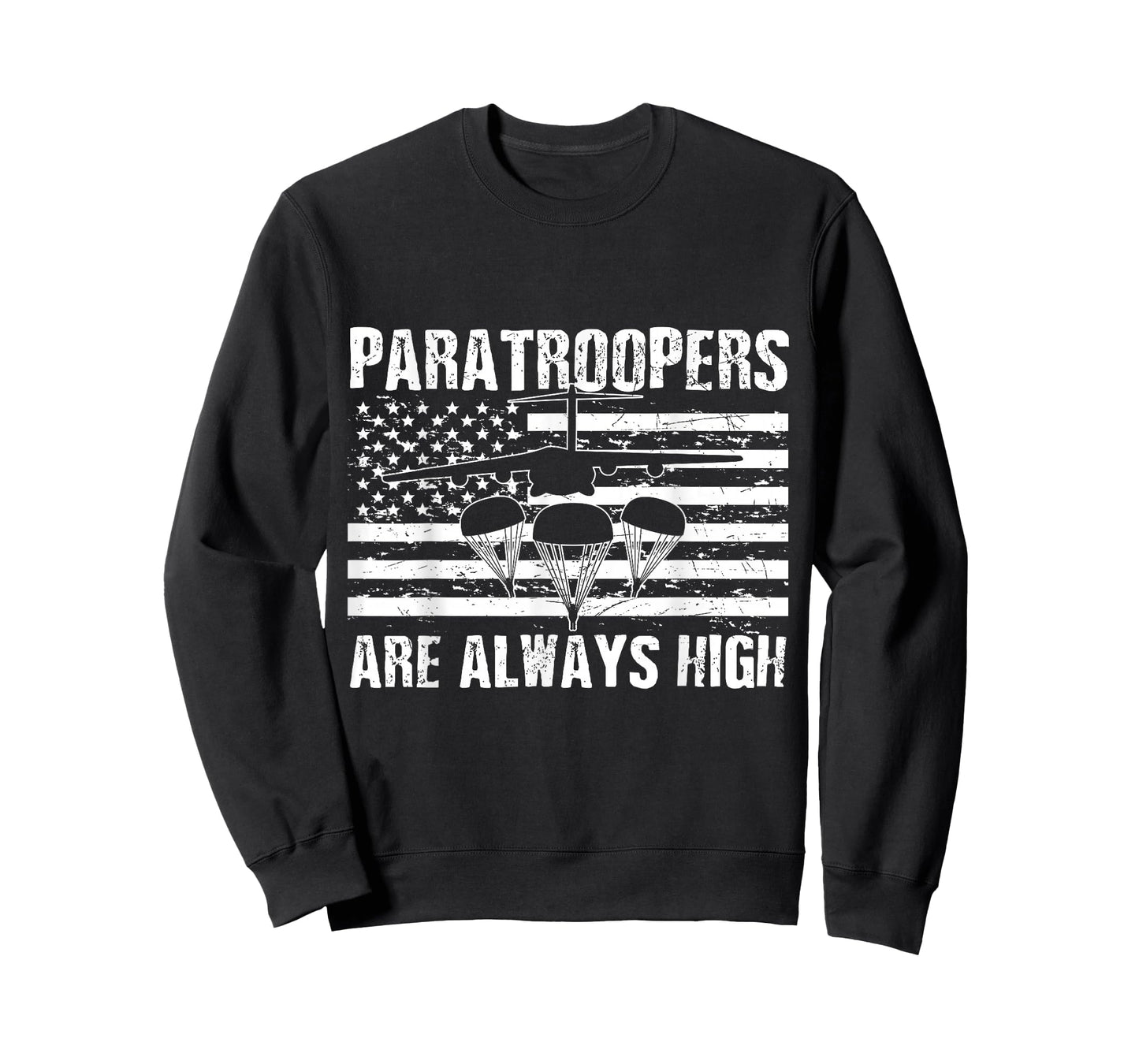 Paratrooper American Flag US Army Soldier Veterans Day T-Shirt