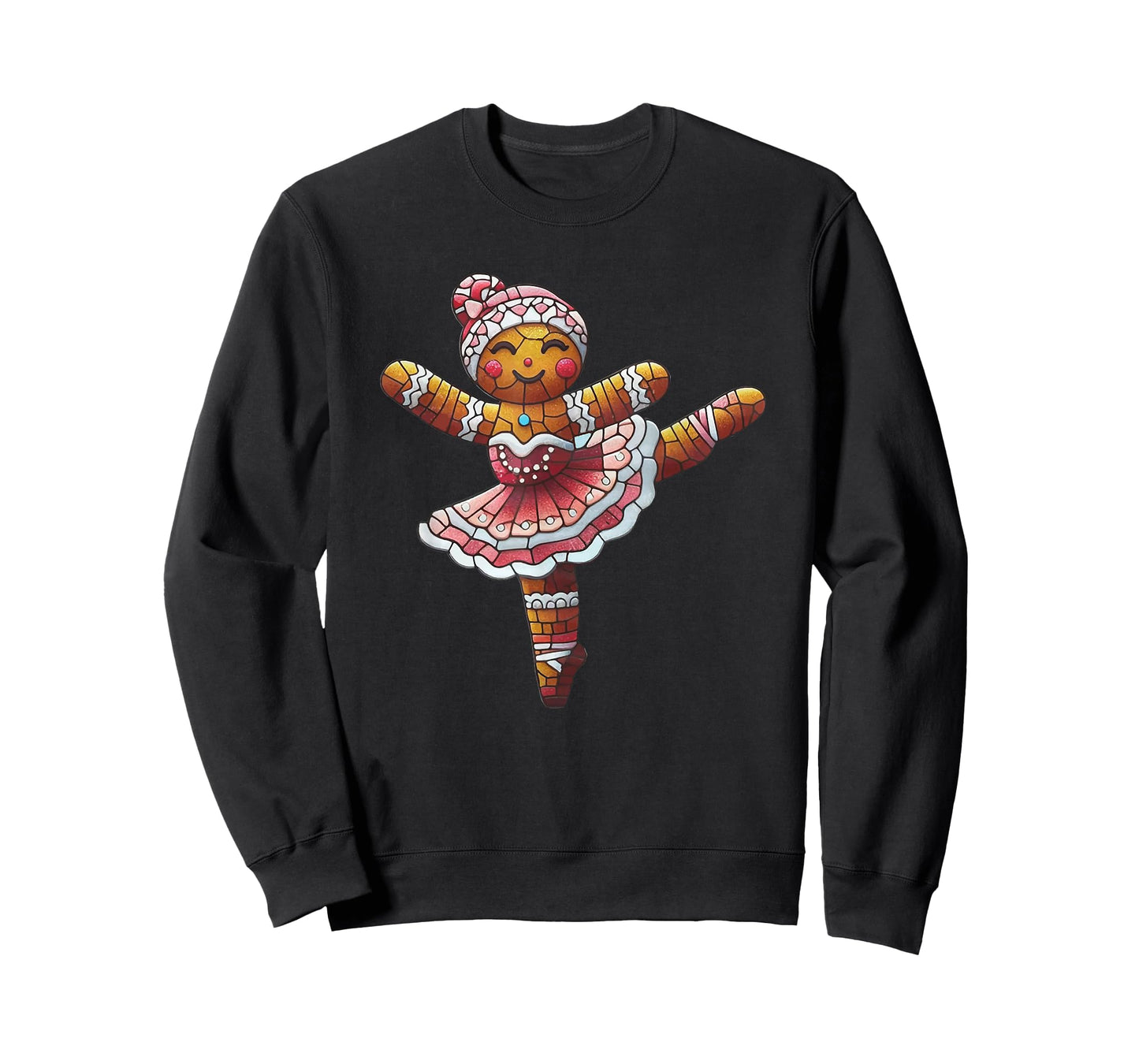 Ballet Dancer Gingerbread Christmas Dance Teacher Girl Women T-Shirt