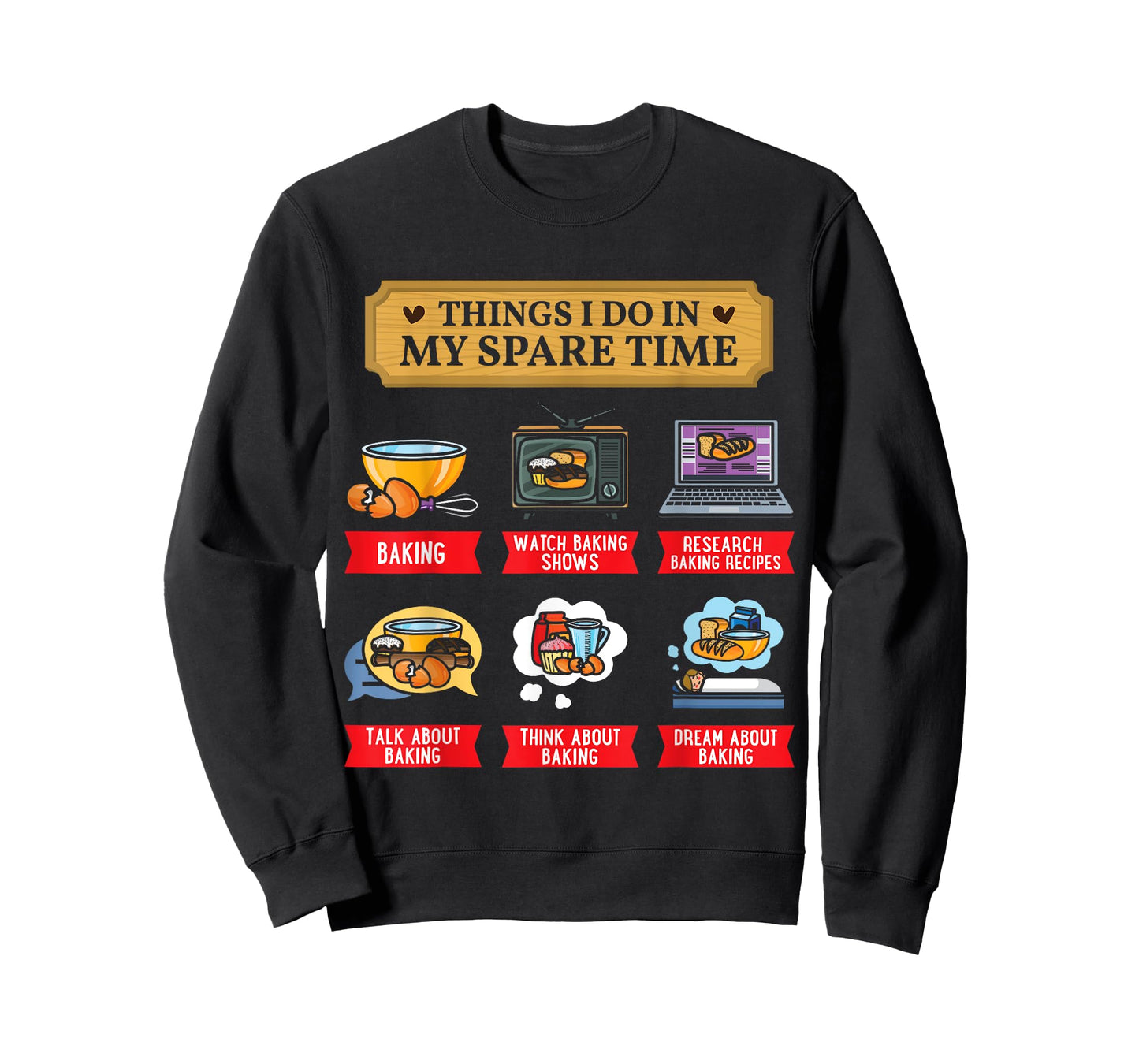 Baking Bakery Baker Baking Lover Spare Time Funny T-Shirt