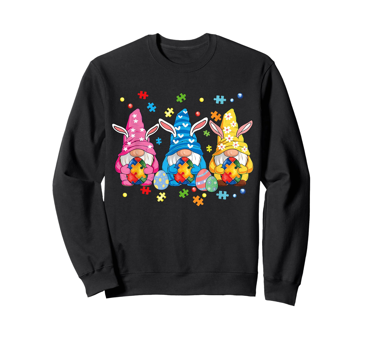 Autism Easter Gnomes Autism Awareness Easter Day Gnomes Egg T-Shirt
