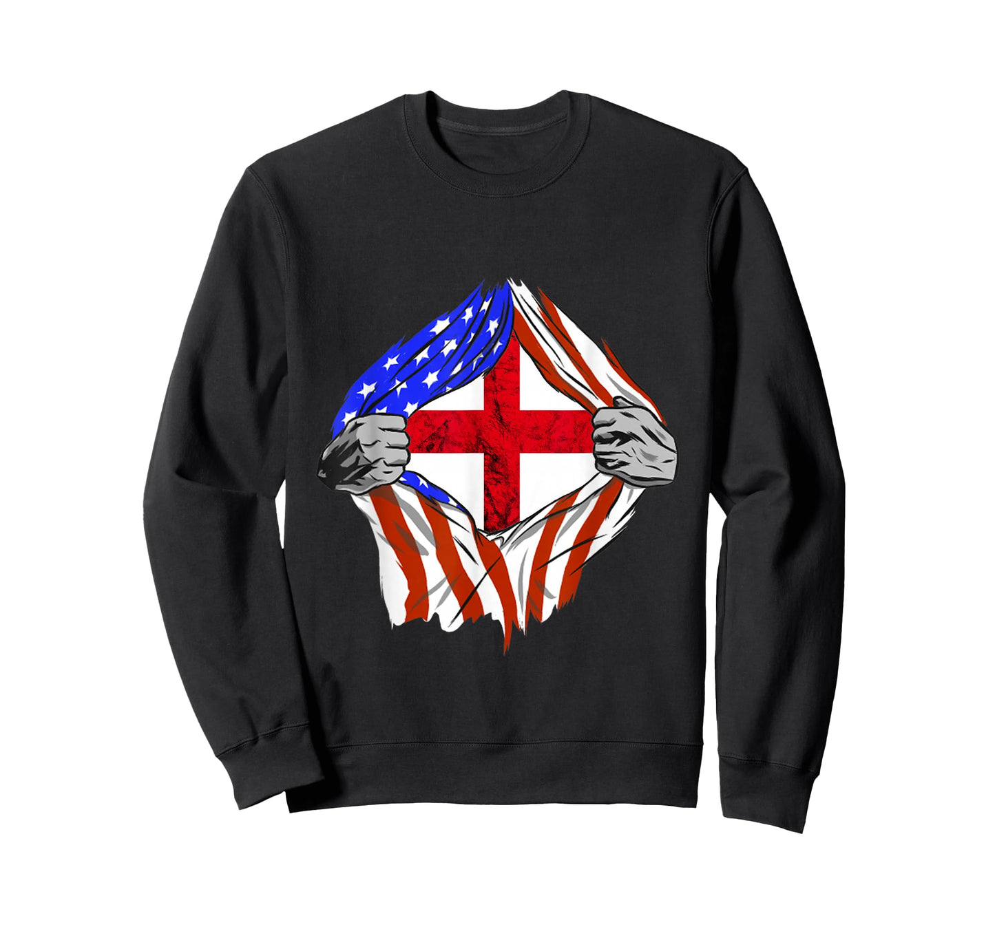 England Flag USA America English Roots St George's Cross T-Shirt