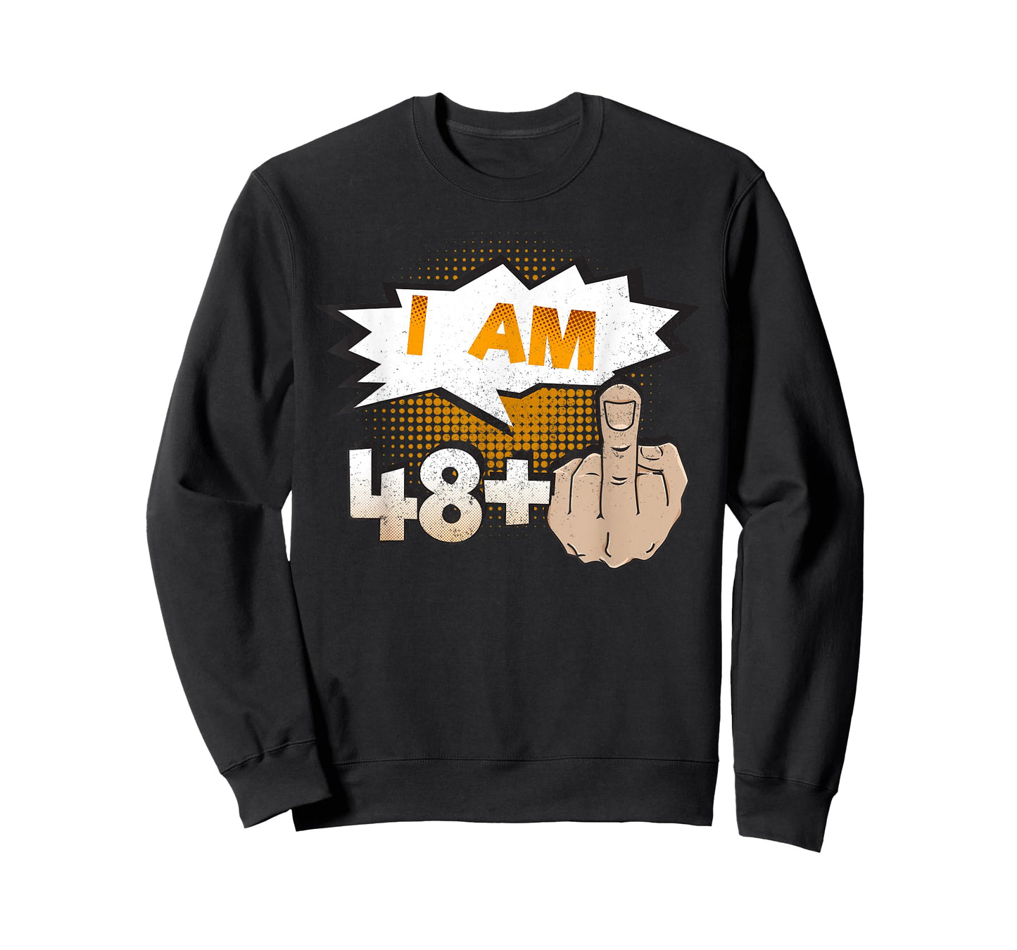 I Am 48 Plus Middle Finger Profane Funny 49th Birthday T-Shirt