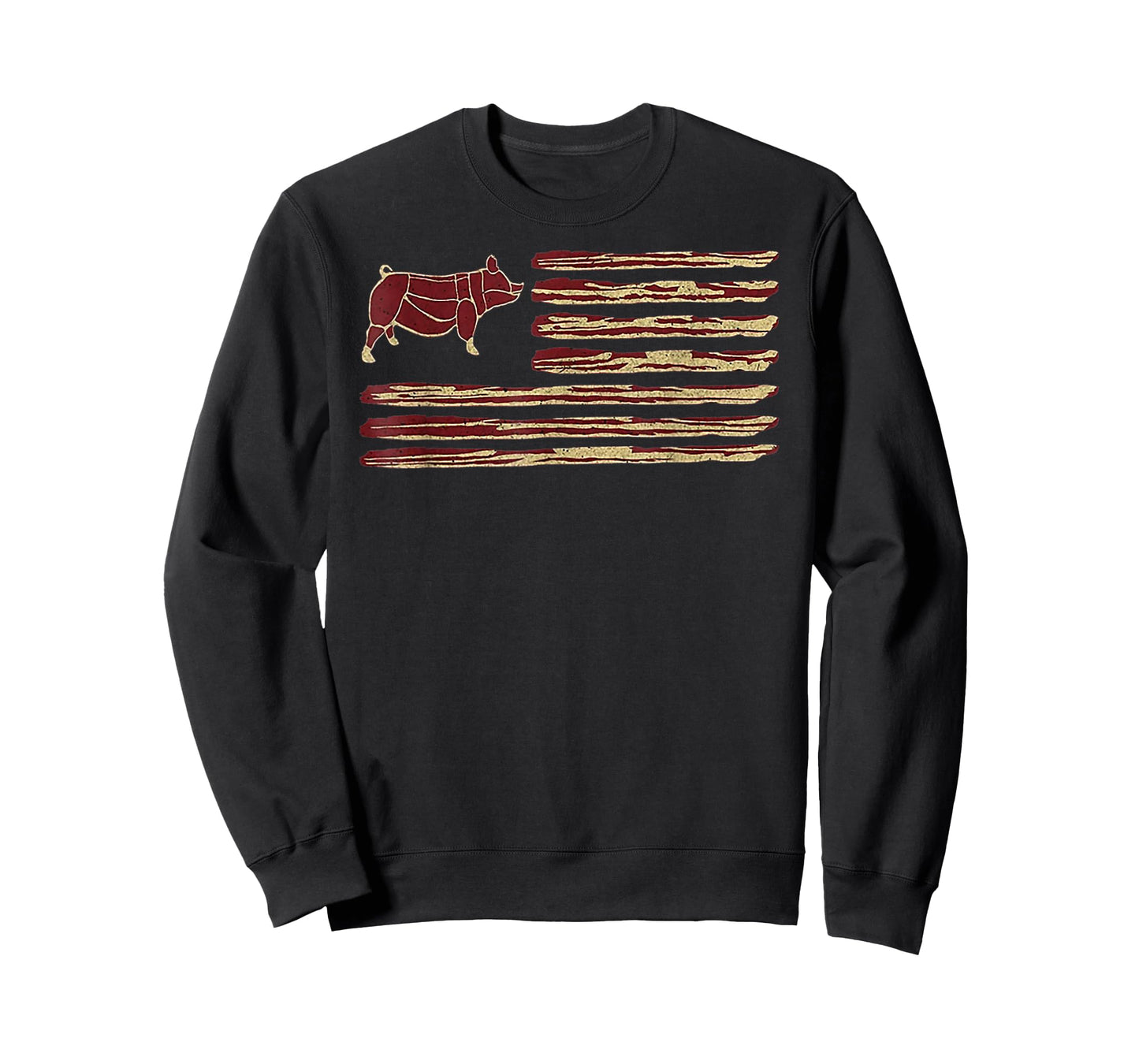 Bacon Flag Pig Vintage T-Shirt
