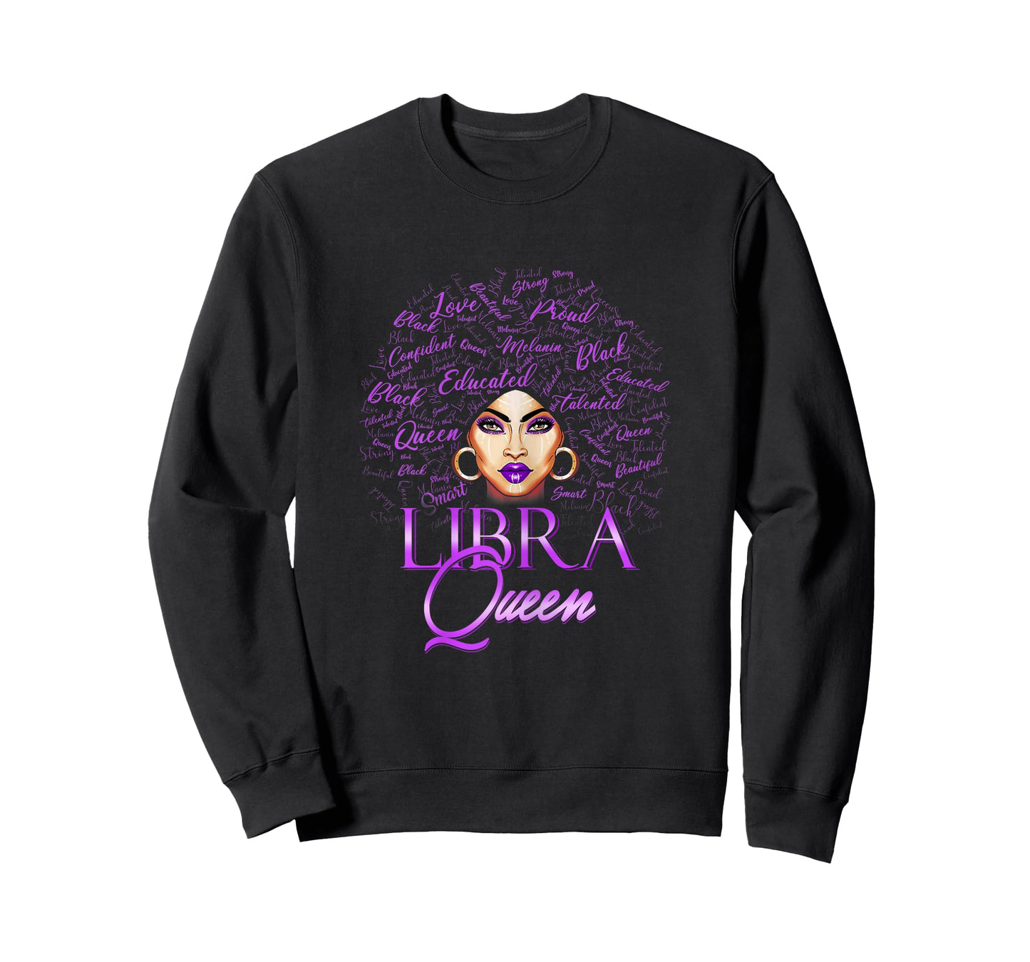 Purple Libra Queen Woman Lady September Womens Birthday T-Shirt