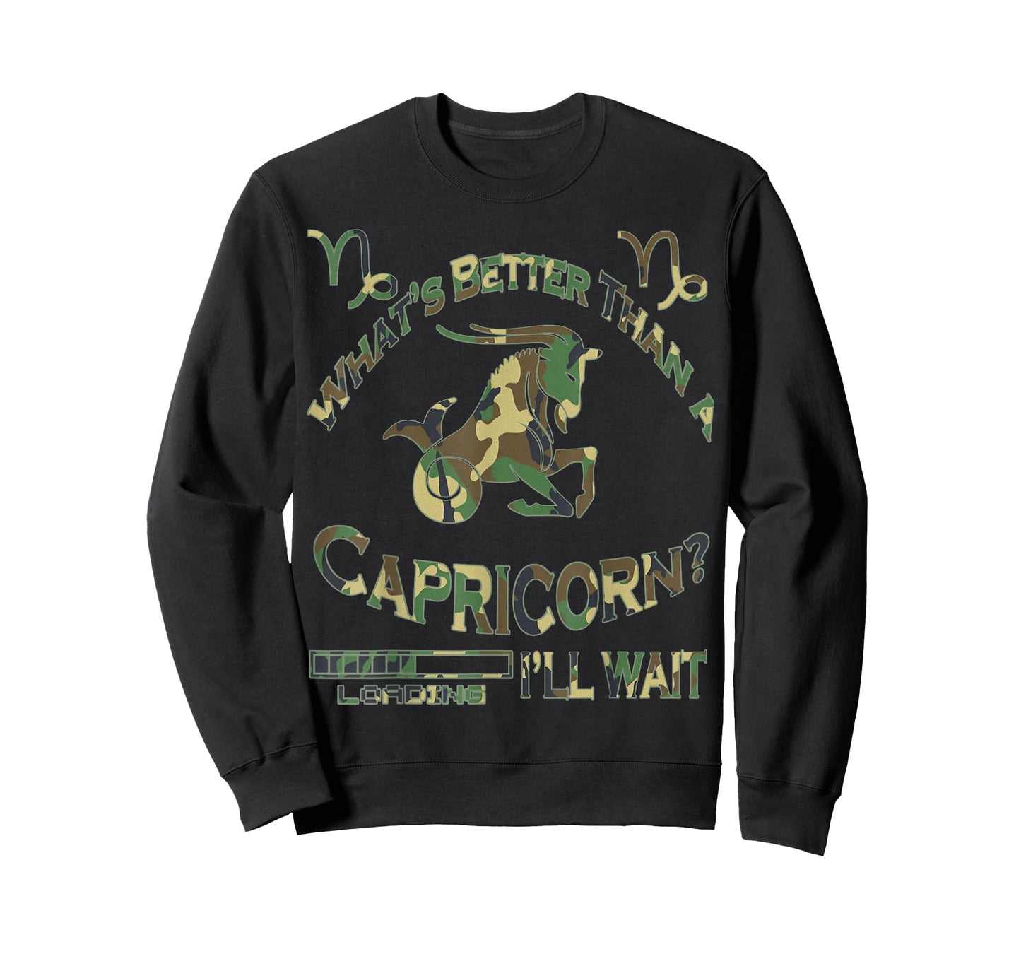 Camouflage Team Capricorn January Birthday December Zodiac T-Shirt