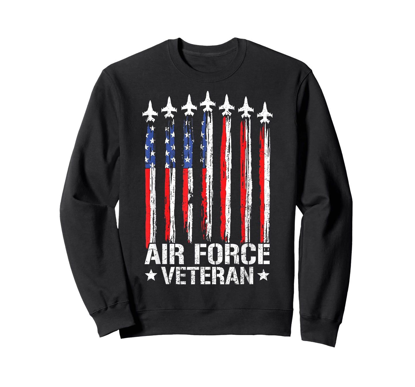 Patriotic US Air Force Veteran Flag USA American USAF Vet T-Shirt