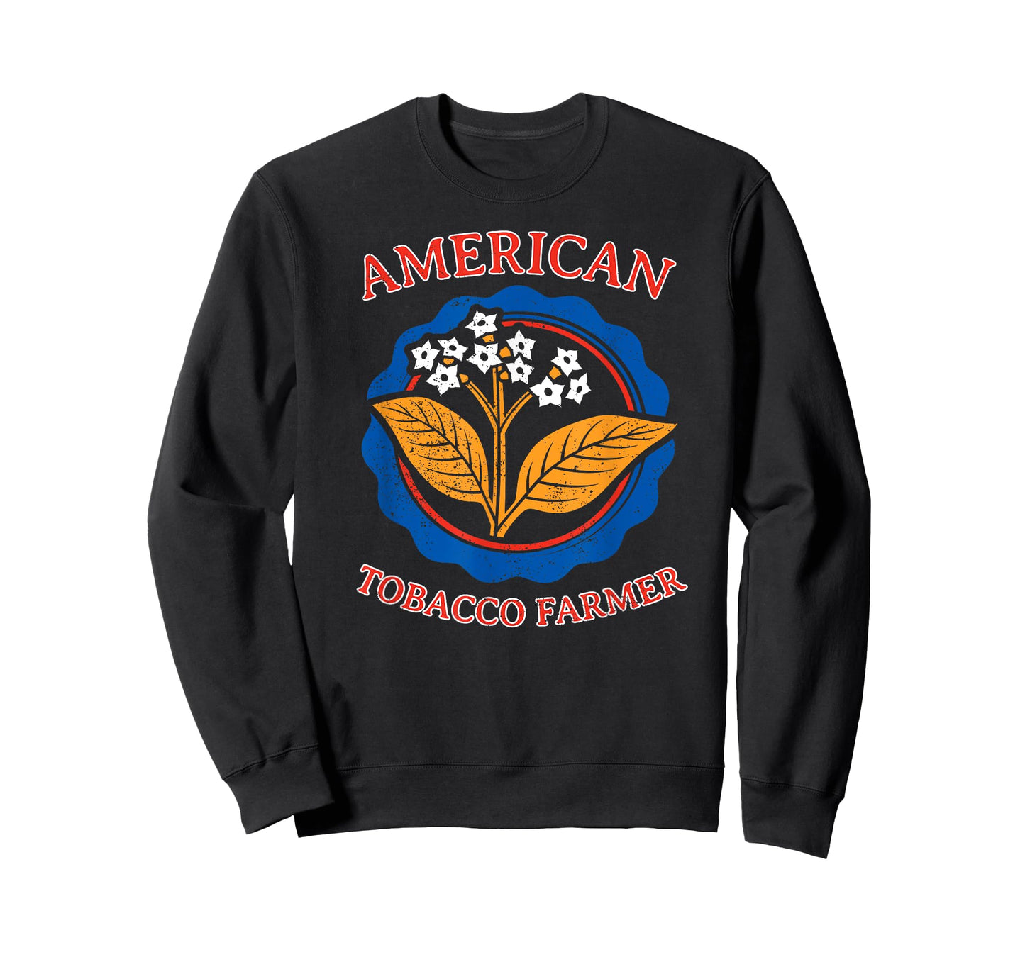 American Tobacco Farmer Leaf Grower Weed Agriculture Farming T-Shirt