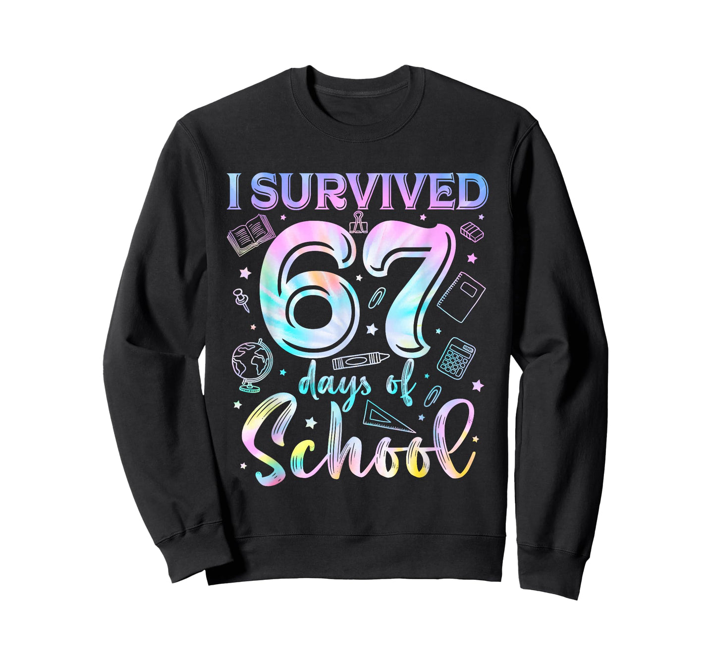 100 Days of School I Survived 67 Days of School Teacher 67 T-Shirt