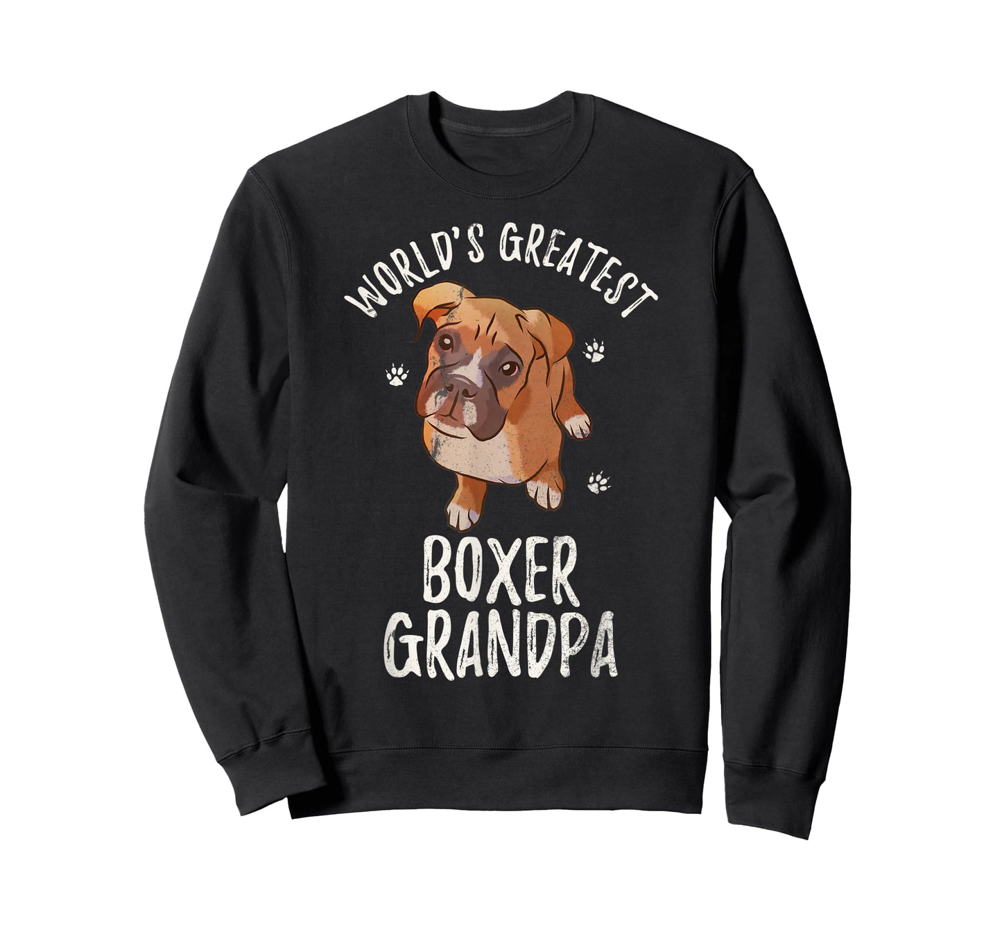 Vintage World's Greatest Boxer Grandpa Funny Puppy Pet Lover T-Shirt