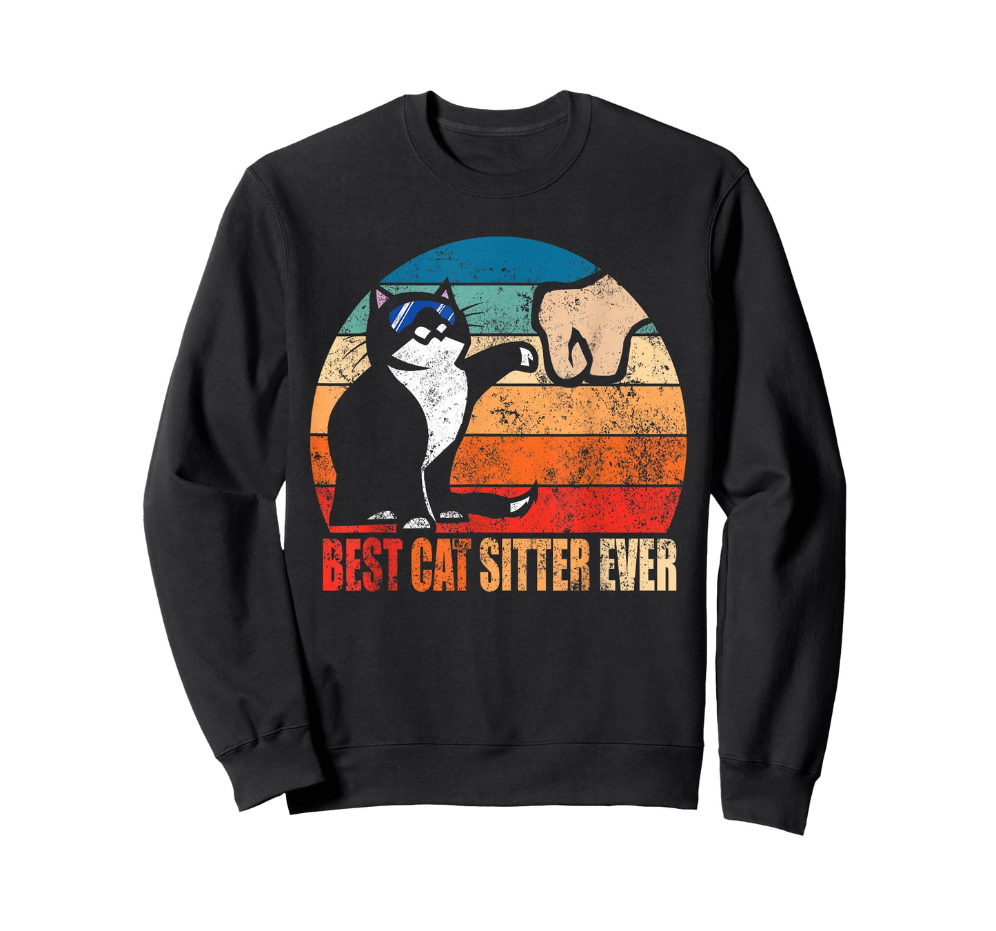 Best Cat Sitter Ever Funny Fist Bump T-Shirt