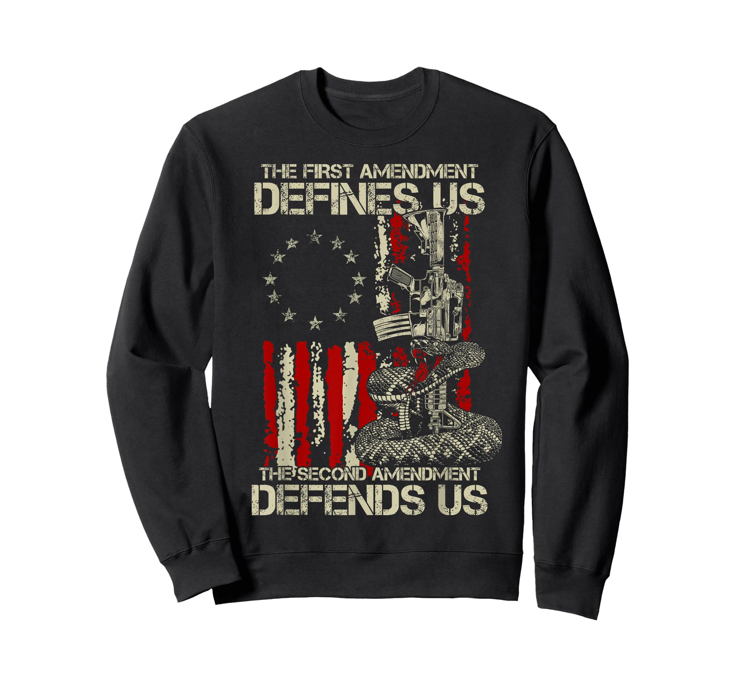 The First Amendment defines us American Flag T-Shirt