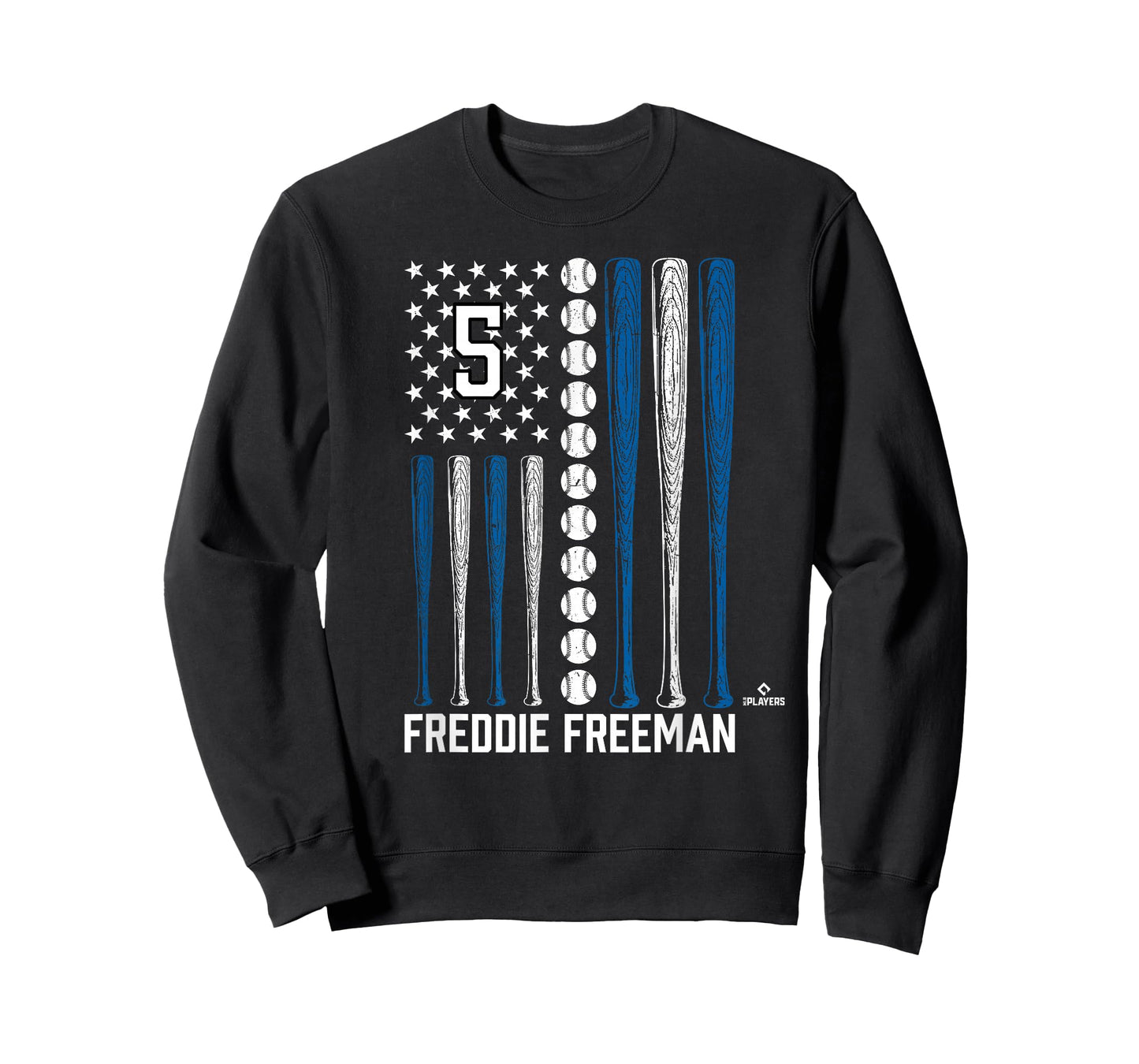 Baseball American Flag Freddie Freeman Los Angeles Baseball T-Shirt