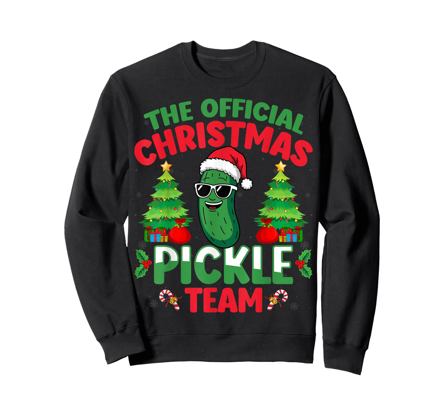 Pickle Wearing Santa Hat Xmas Party - Christmas Pickle Team T-Shirt