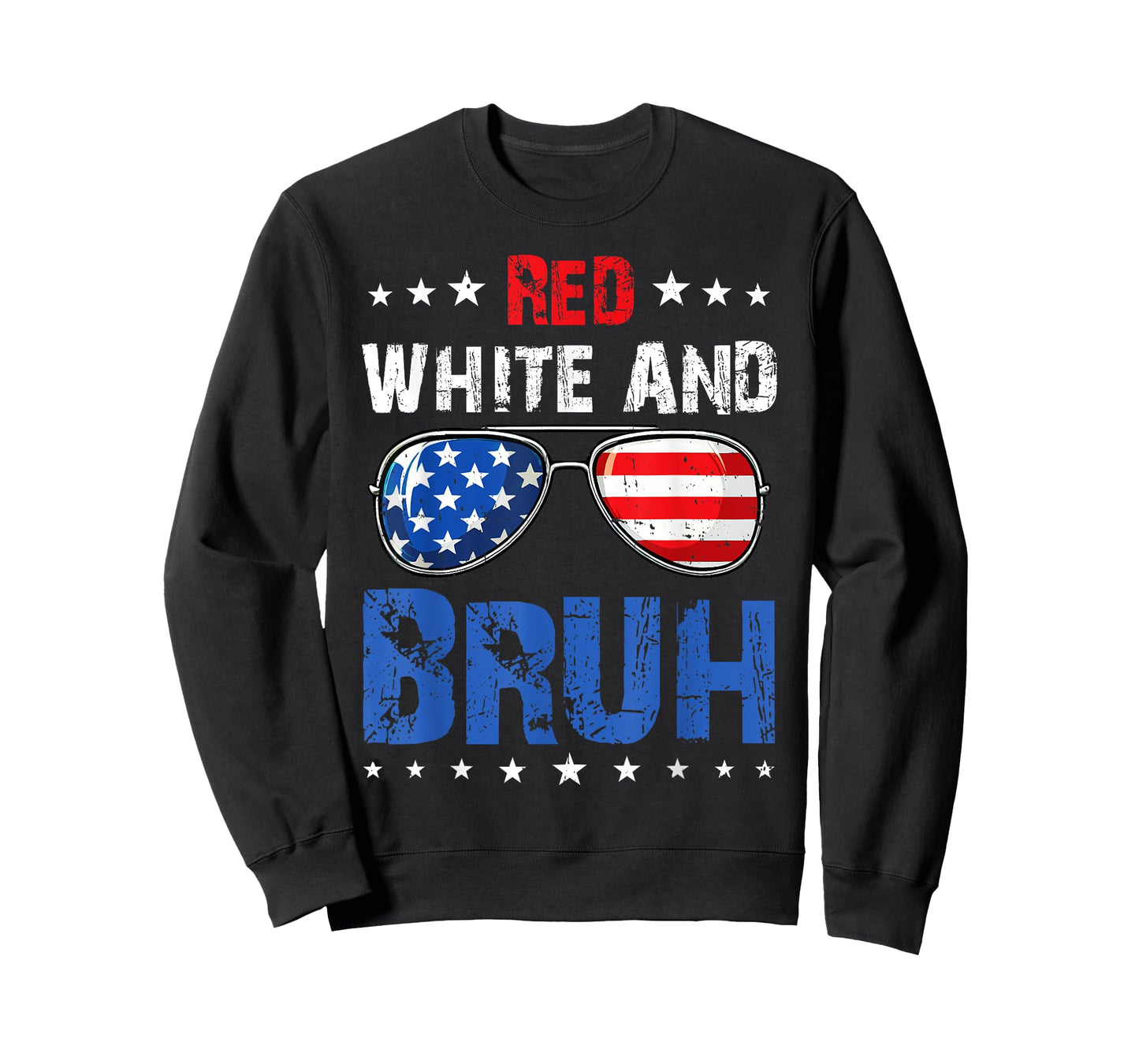 Red White And Bruh 4th Of July Boys Patriotic Teens Kids T-Shirt