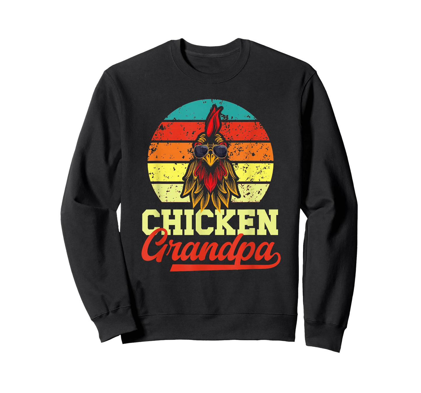 Chicken Grandpa Retro Chicken Owner Chicken Farmer T-Shirt