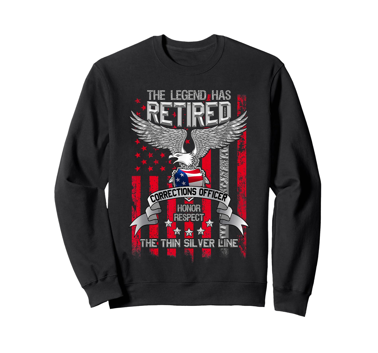 Correctional Officer Retirement Silver Line Corrections Gift T-Shirt
