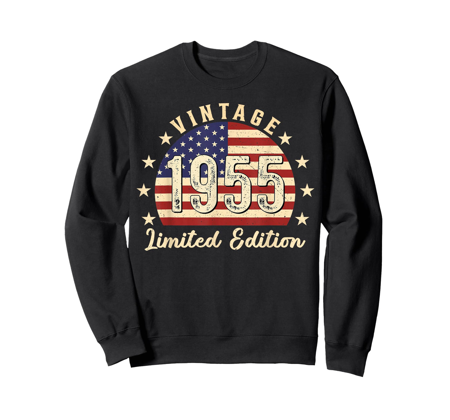Vintage 1955 USA Flag 71st Birthday T-Shirt
