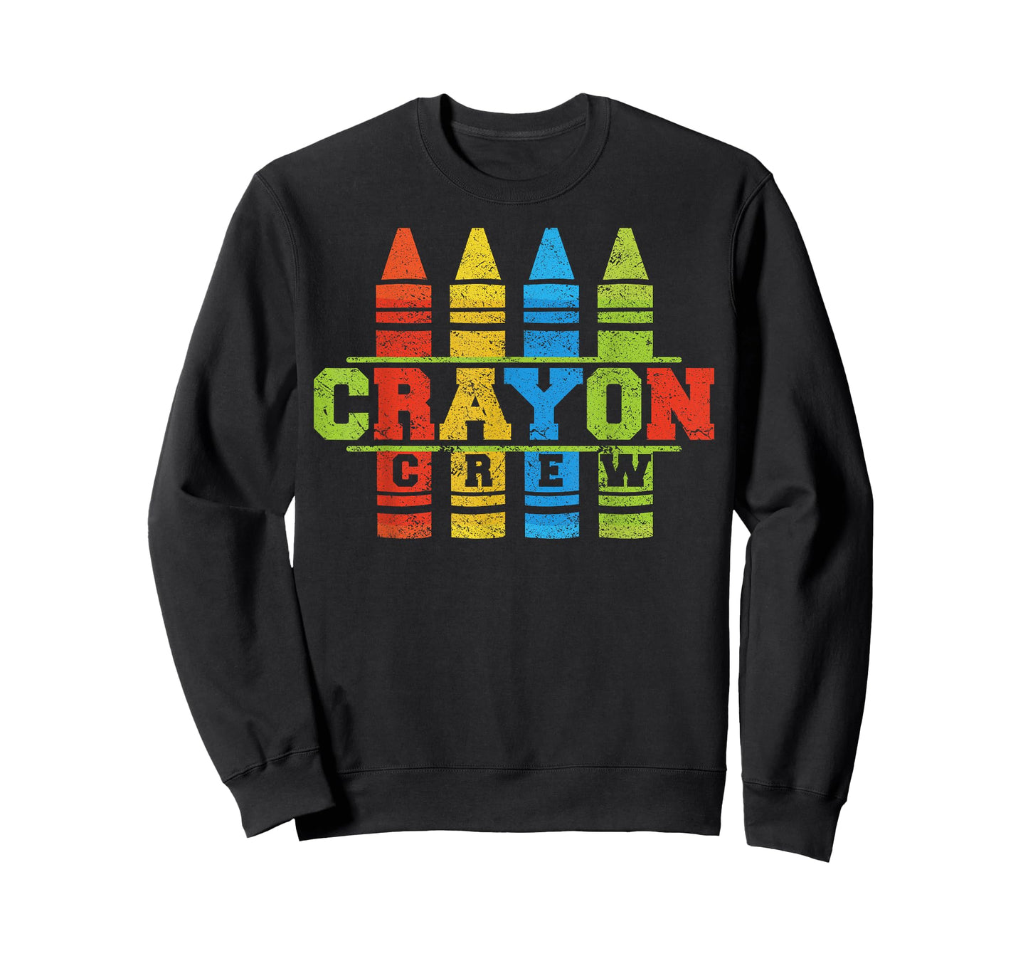 Cray Colors Child Art - Funny Crayon Crew T-Shirt Small