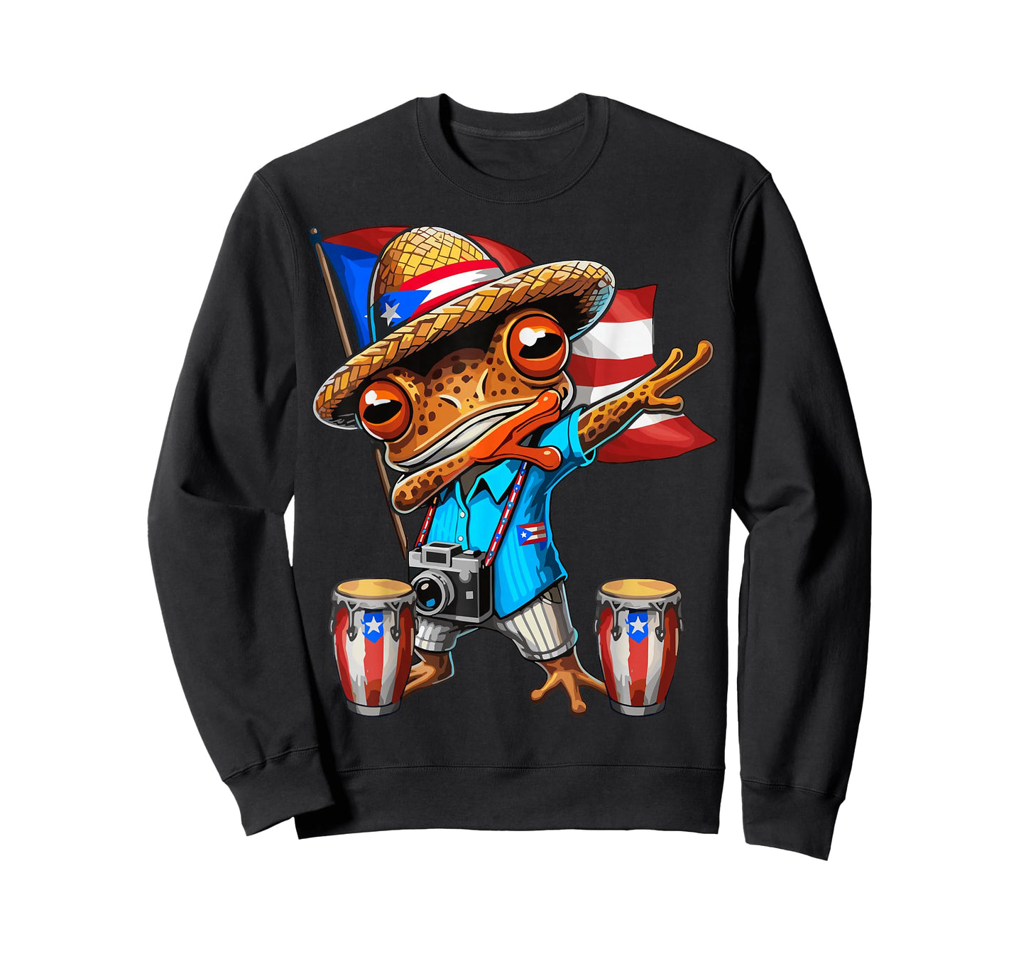Coqui Dabbing Frog Puerto Rico Taino Boricua T-Shirt
