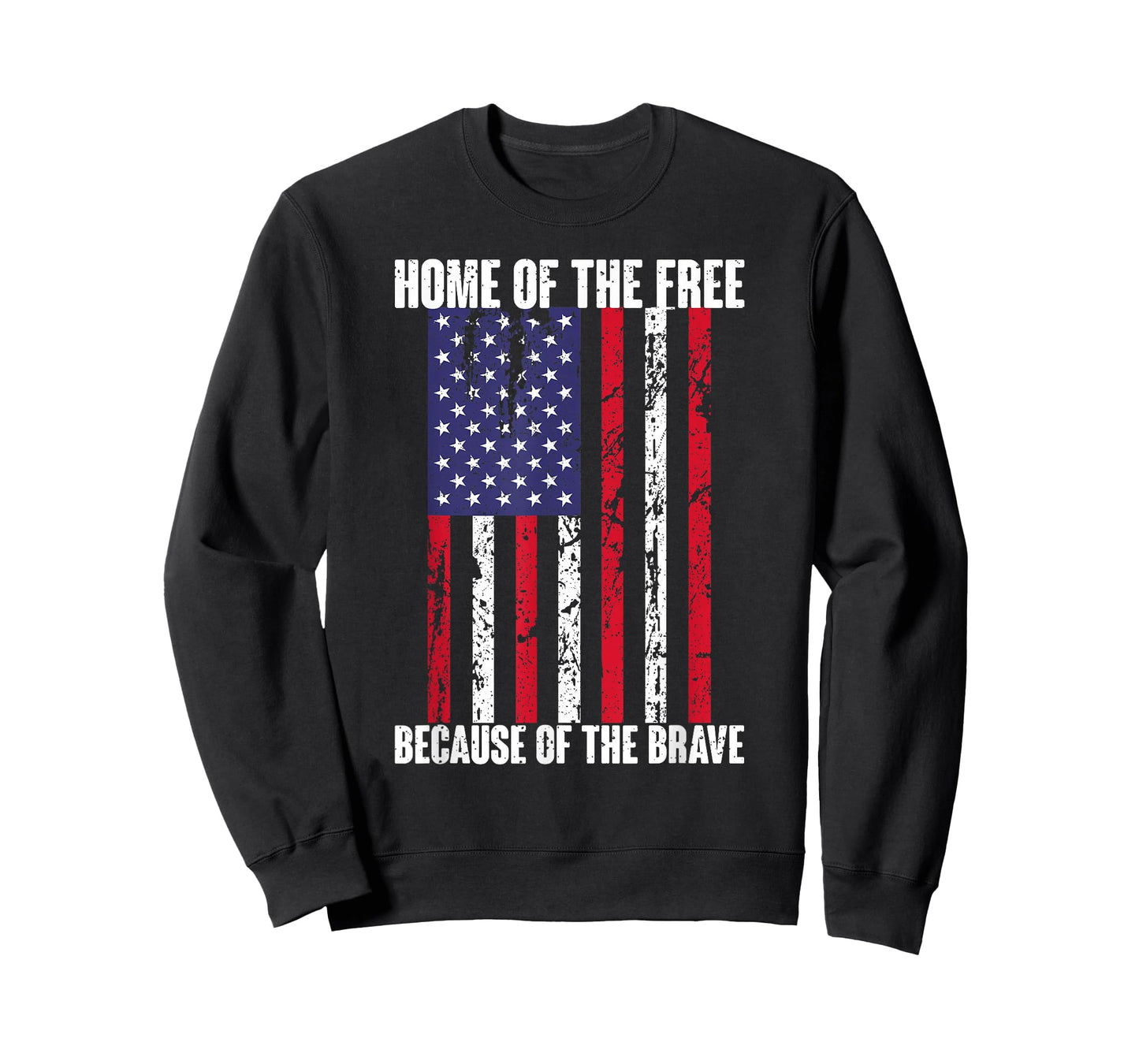American Flag Veteran: Home Of The Free Because Brave T-Shirt