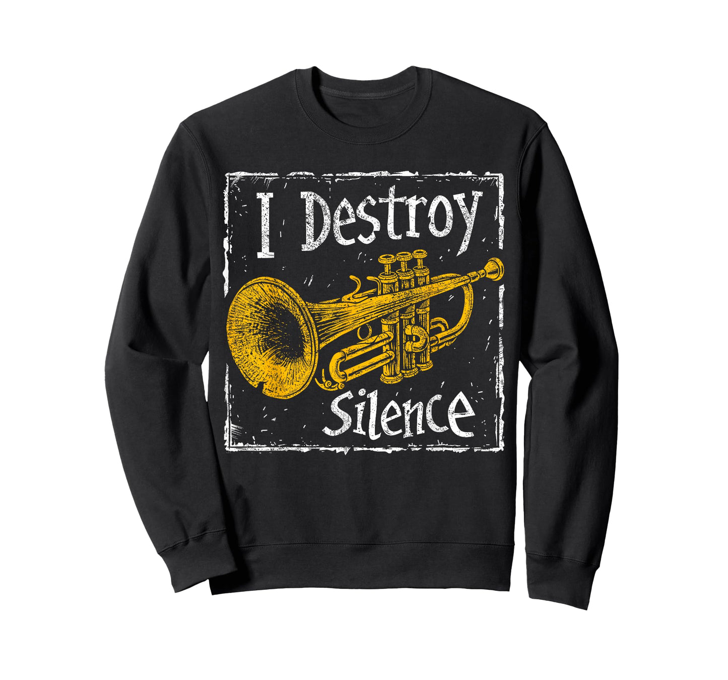 Trumpet Player - I Destroy Silence - Trumpet T-Shirt