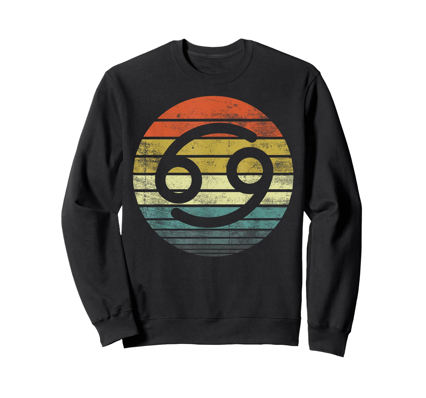 Cancer Gifts Funny Retro Sunset Zodiac Sign Birthday T-Shirt