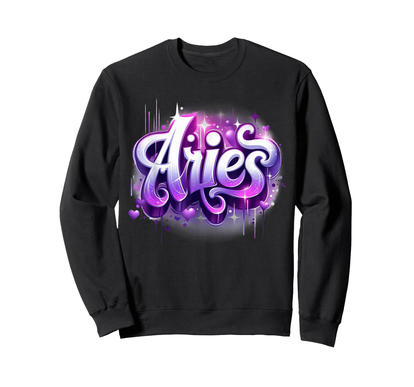 Pink & Purple Aries Zodiac Star Sign T-Shirt