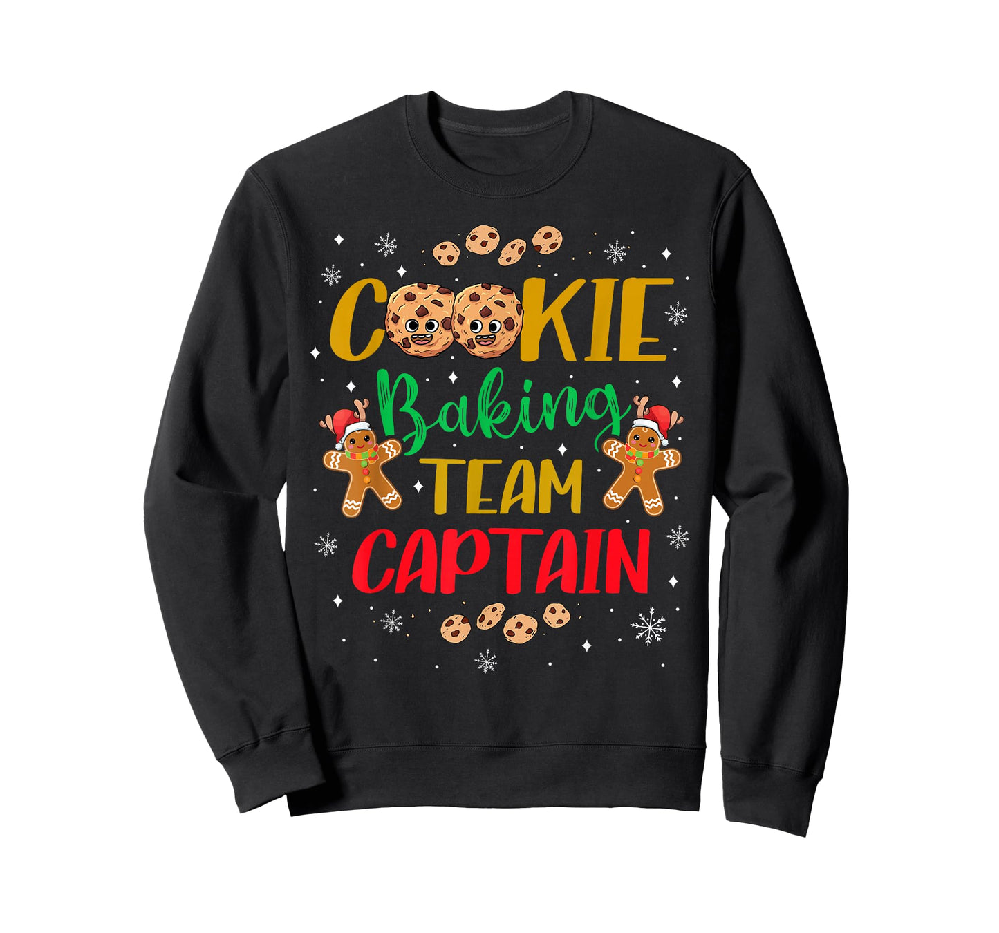 Cute Cookie Baking Team Captain Holiday Cook Fun Bake Cakes T-Shirt