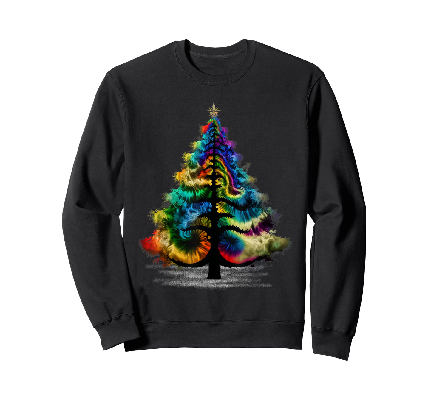 Christmas Tree Tie Dye Colorful Shirt Men Women Cute Tree T-Shirt