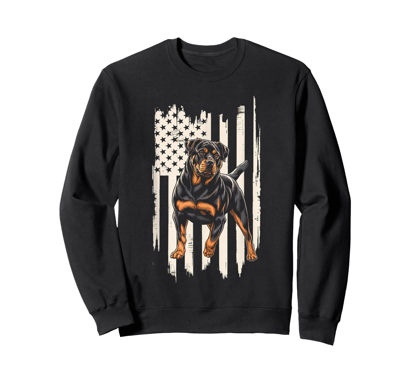 Rottweiler American Flag Dog Rottweiler Patriotic T-Shirt
