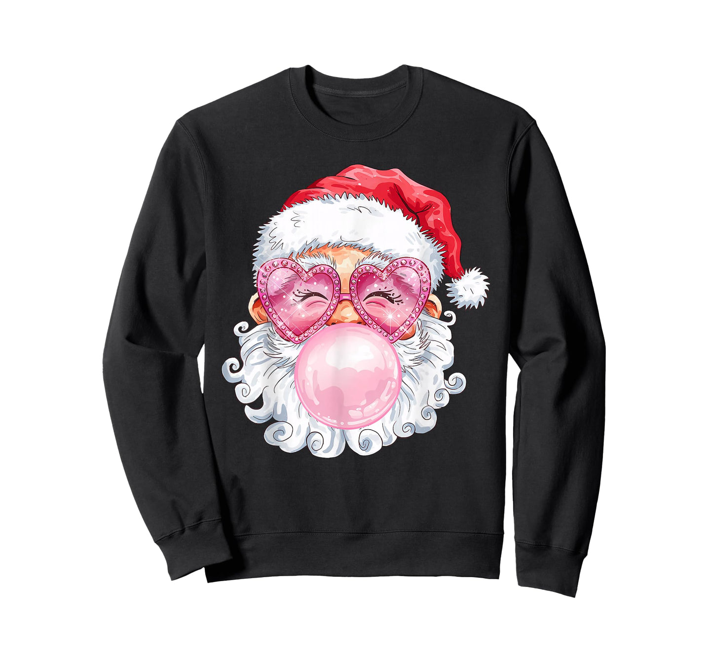 Vintage Groovy Santa Claus Christmas Vibes Womens Kids Girls T-Shirt