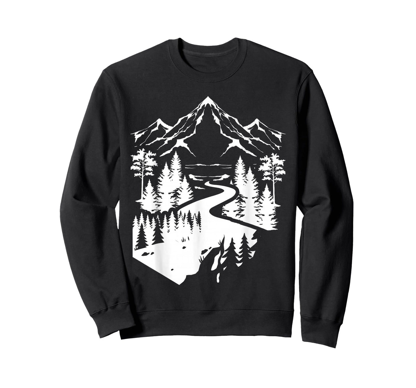 Outdoor Nature Mountain Hiker Forest Path Tree Hiking T-Shirt