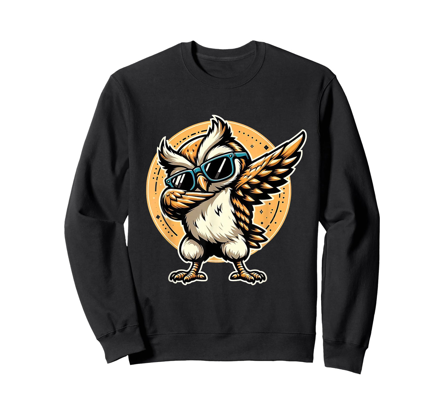 Dabbing Owl Funny Cool Dab Dance Owl Lover T-Shirt