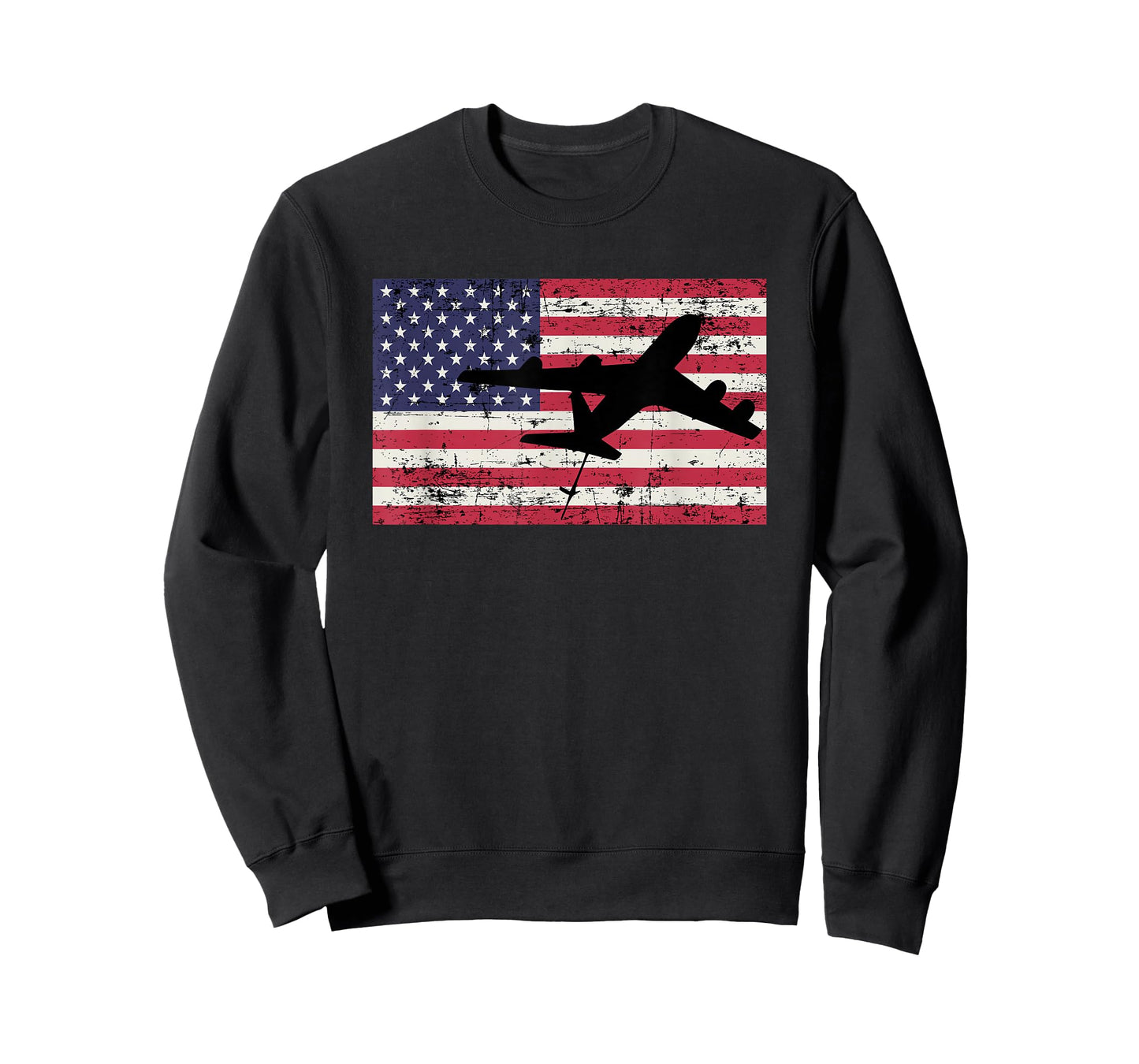 Patriotic KC-135 Stratotanker jet American flag t-shirt T-Shirt
