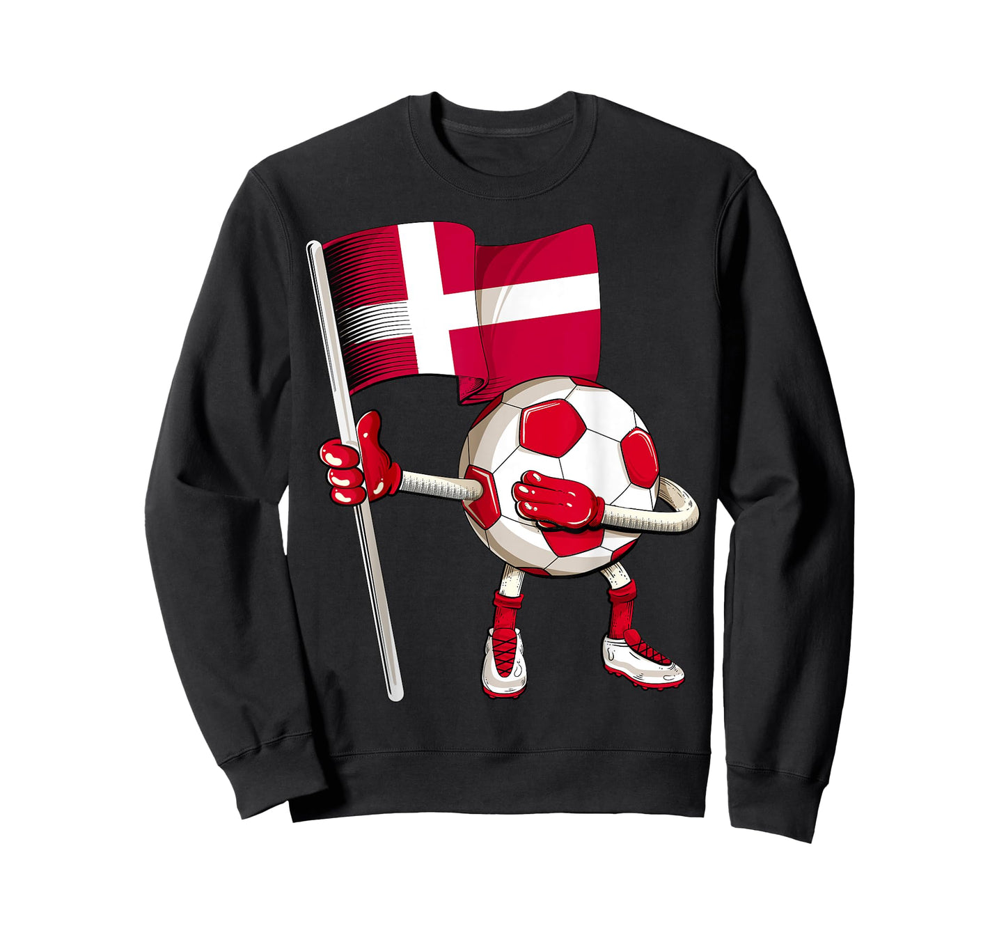 Denmark Soccer Jersey Danish Flag Football Dab Funny T-Shirt